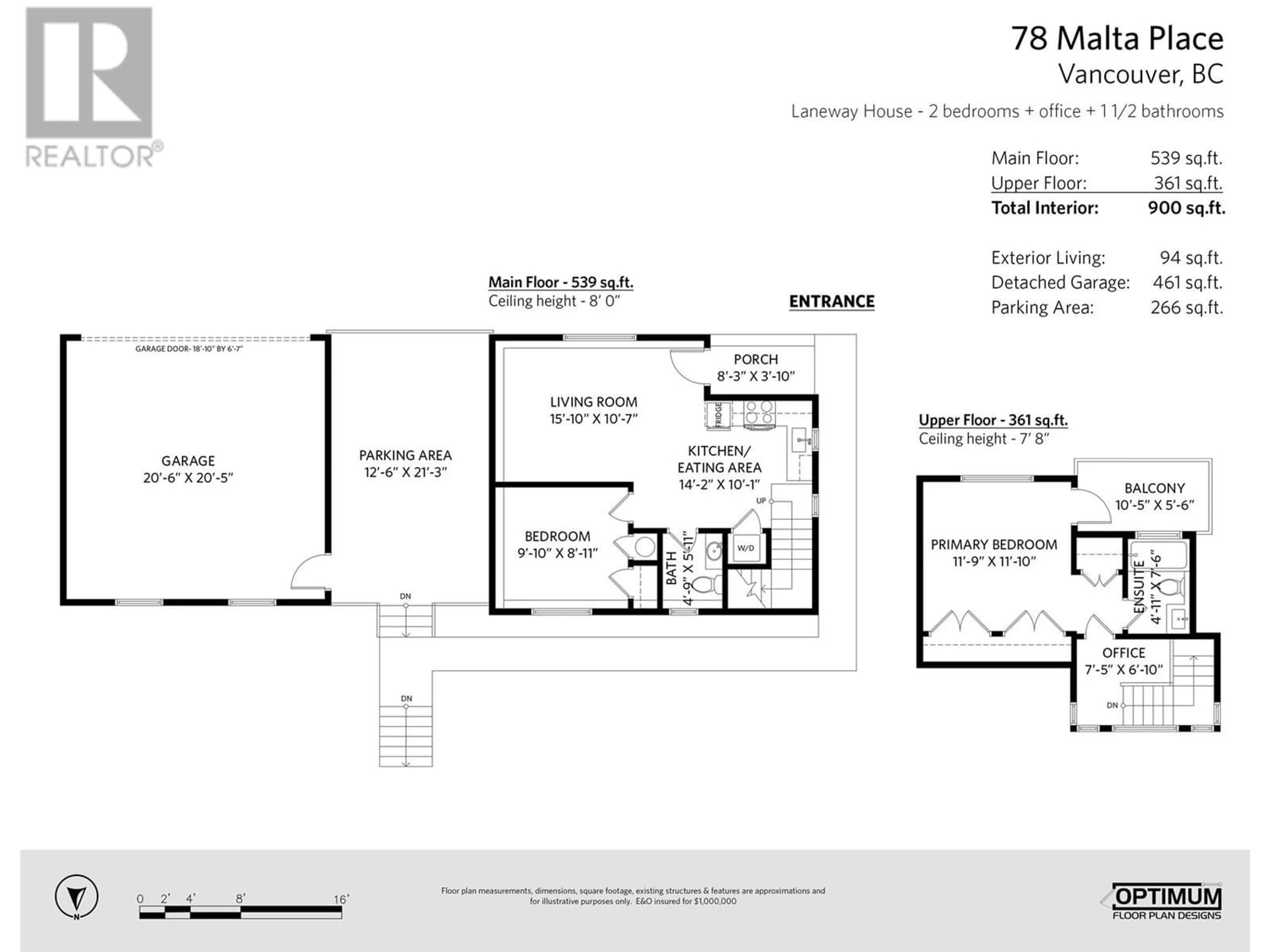 Floor plan for 78 MALTA PLACE, Vancouver British Columbia V5M4C4