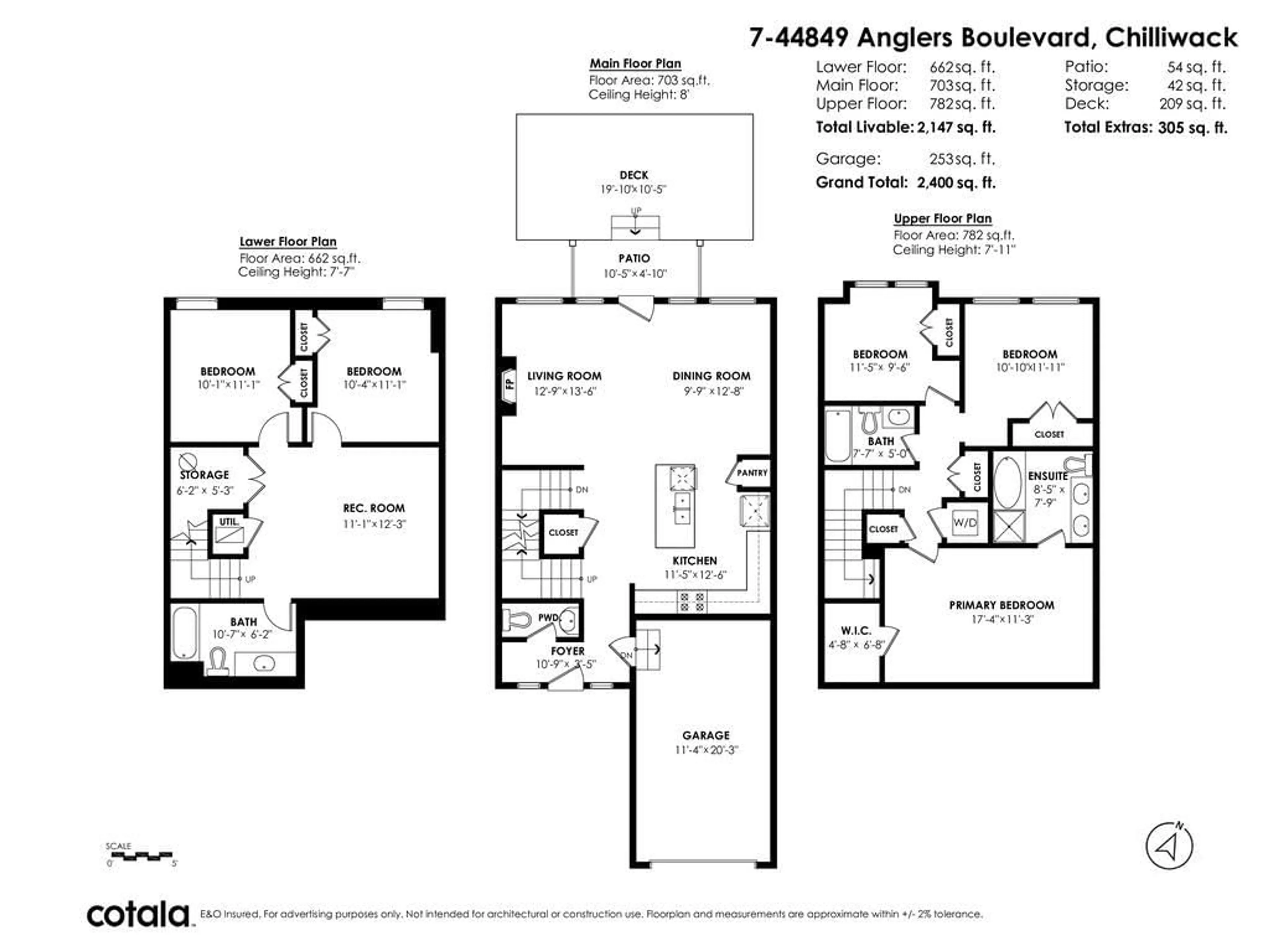 Floor plan for 7 44849 ANGLERS BOULEVARD, Chilliwack British Columbia V2R0Y4