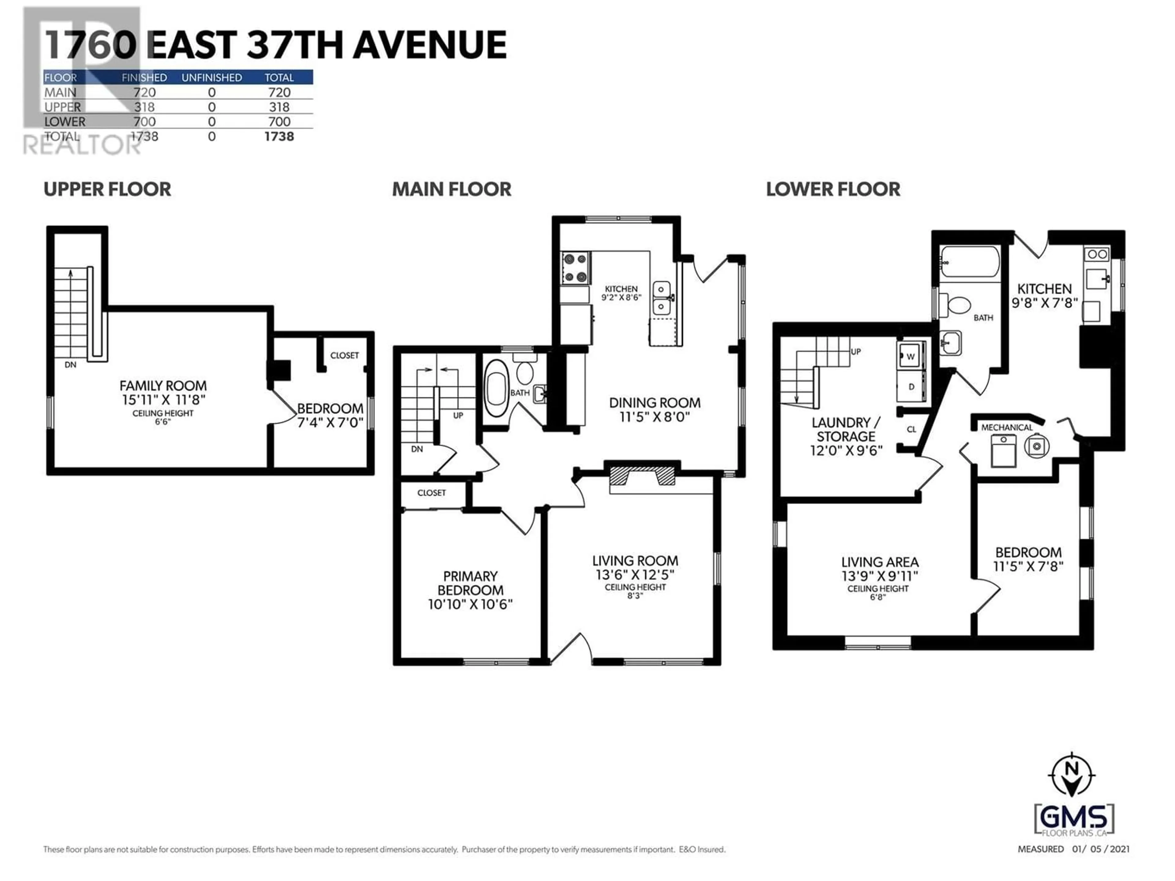 Floor plan for 1760 E 37TH AVENUE, Vancouver British Columbia V5P1E8