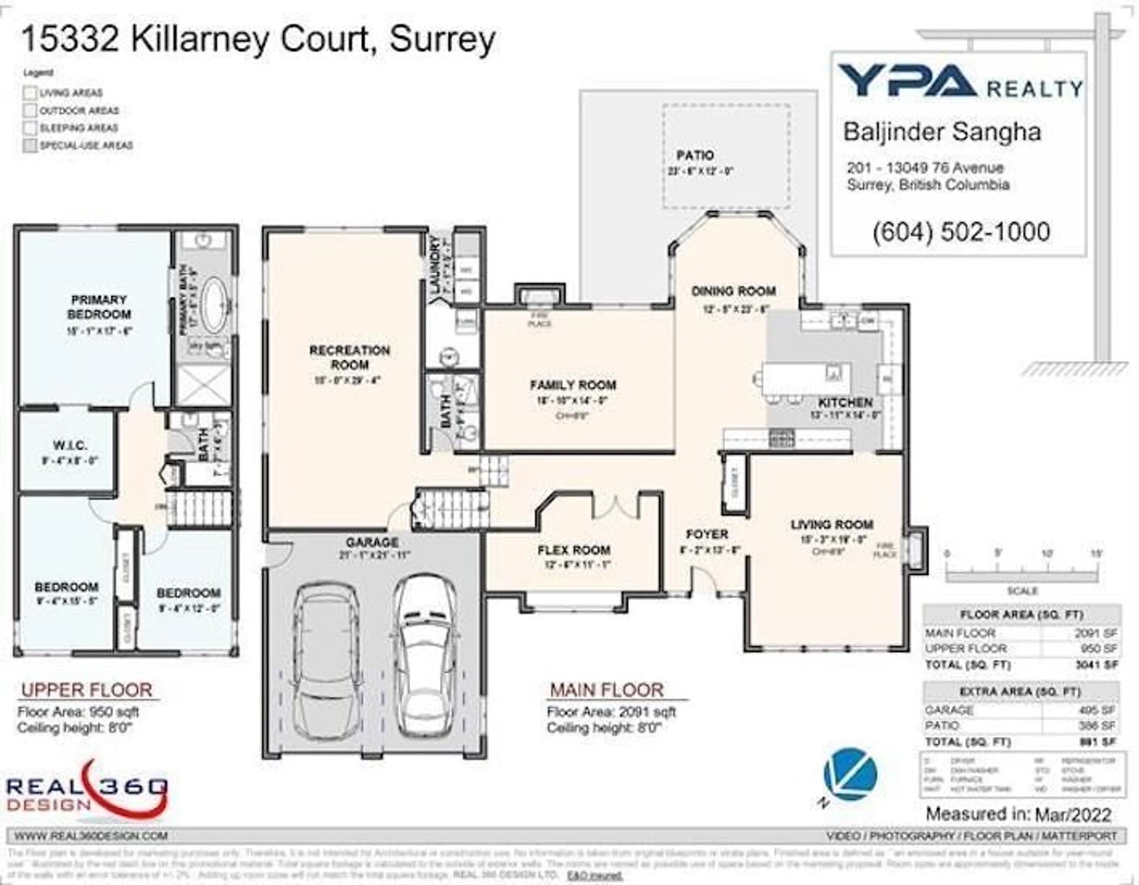 Floor plan for 15332 KILLARNEY COURT, Surrey British Columbia V3S6P9