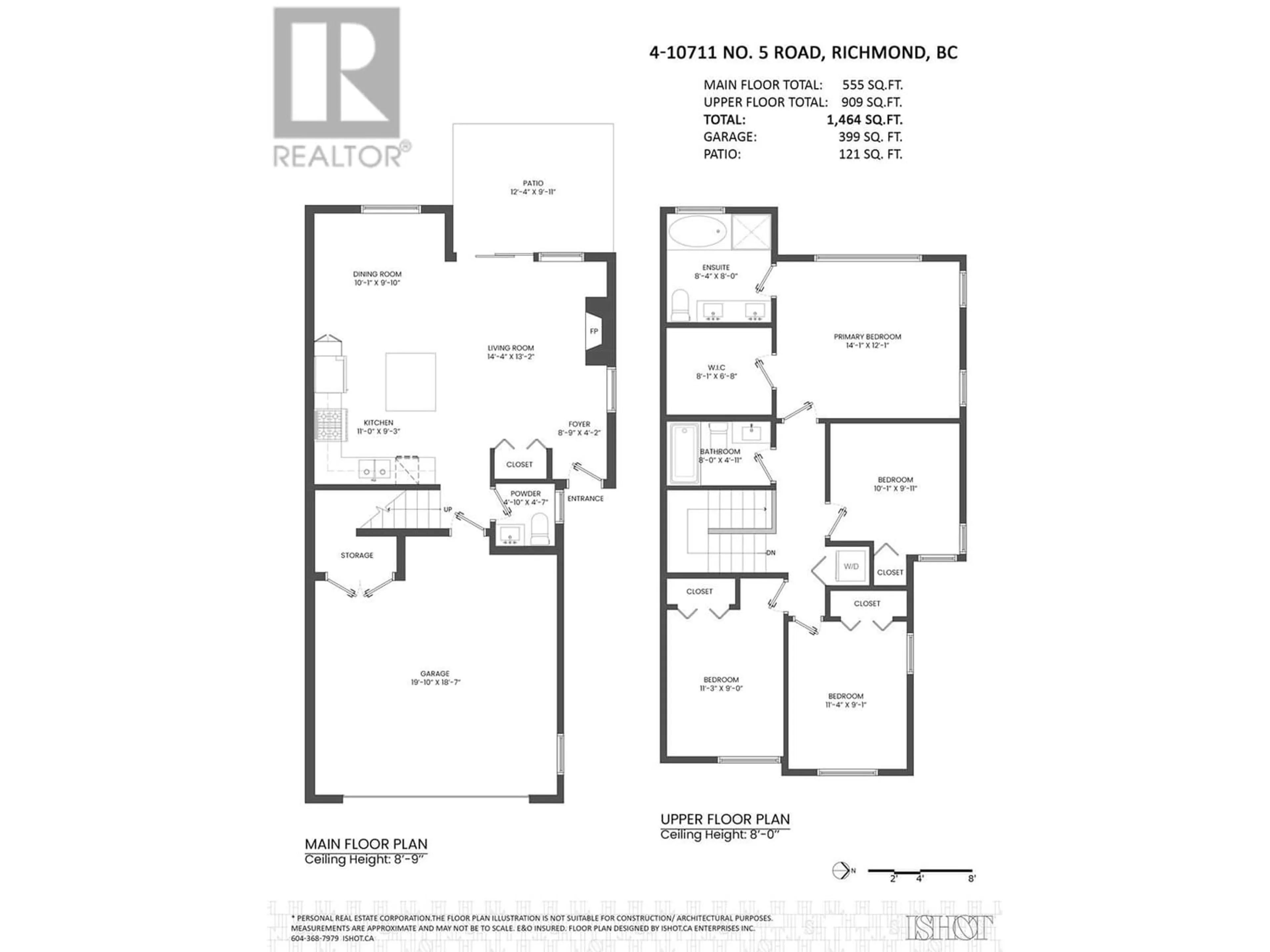 Floor plan for 4 10711 NO. 5 ROAD, Richmond British Columbia V7A4E6