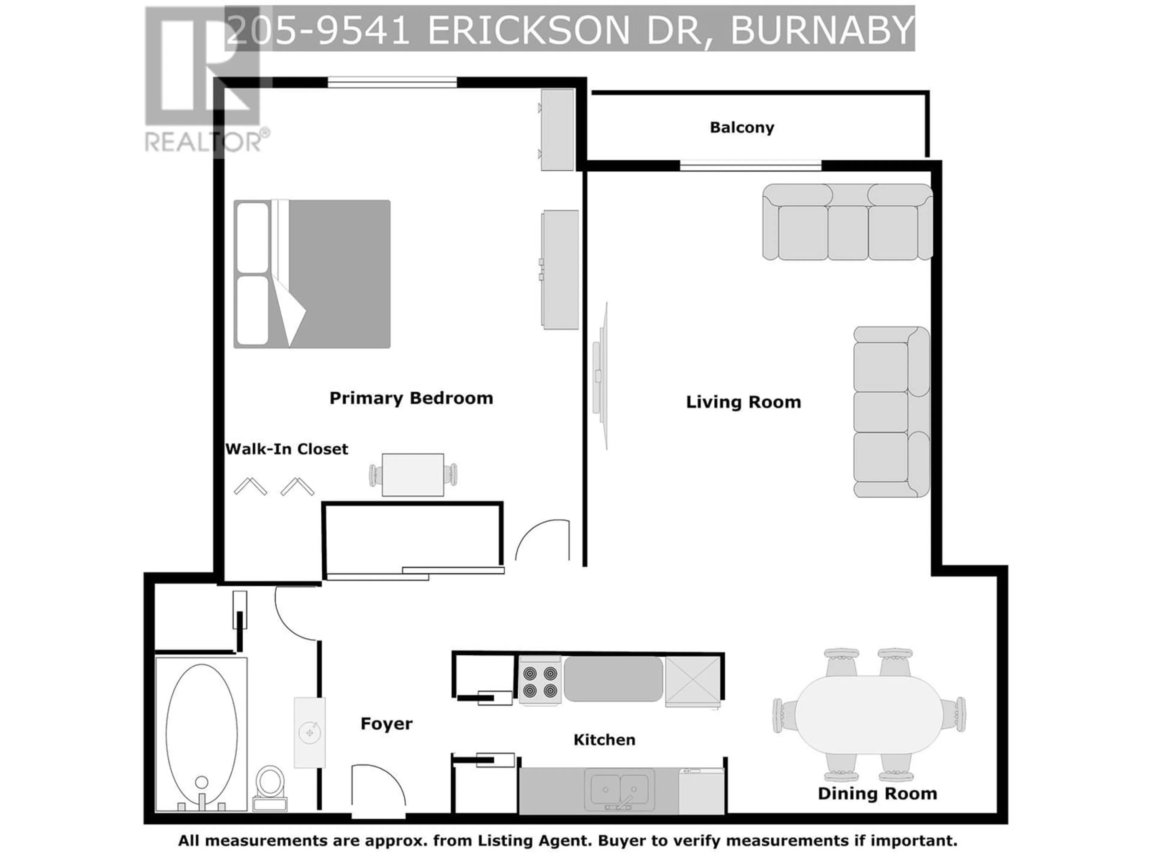 Bedroom for 205 9541 ERICKSON DRIVE, Burnaby British Columbia V3J7N8