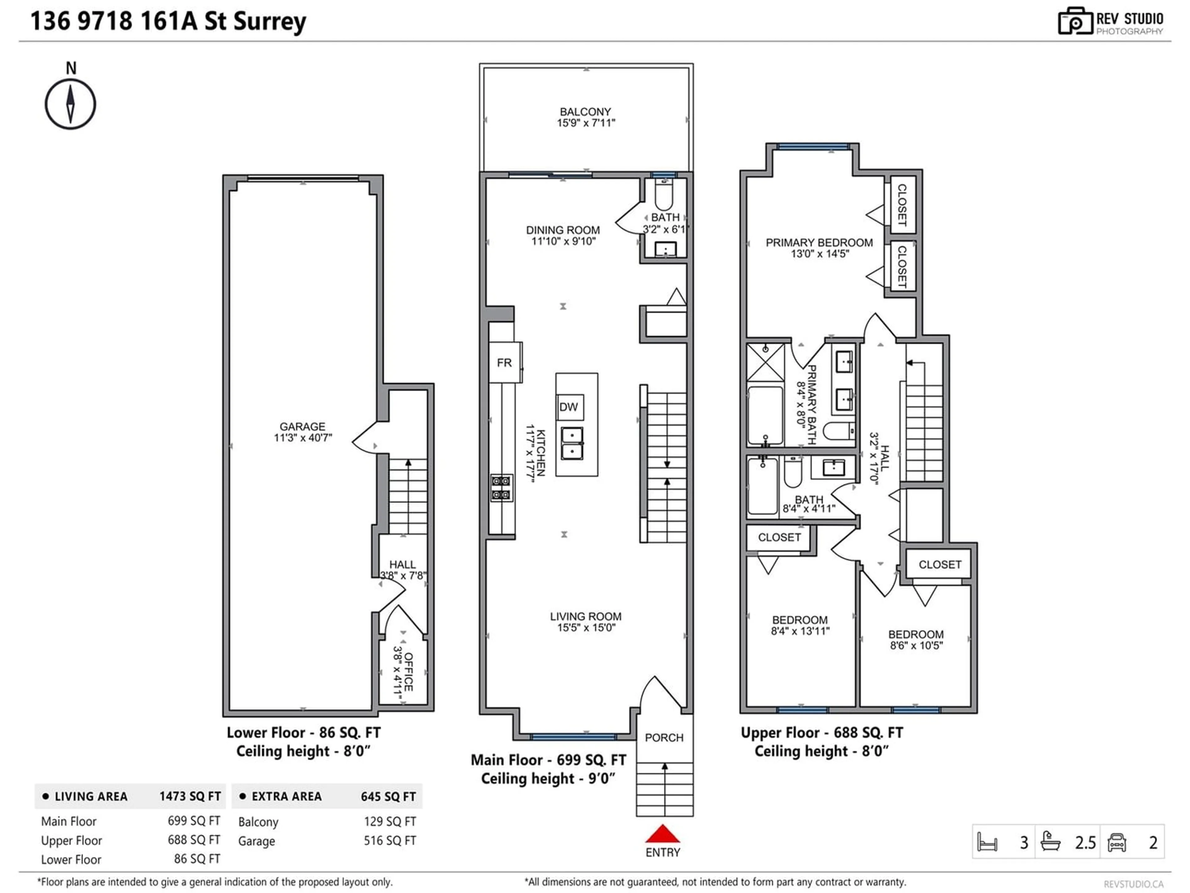 Floor plan for 136 9718 161A STREET, Surrey British Columbia V4N6S7