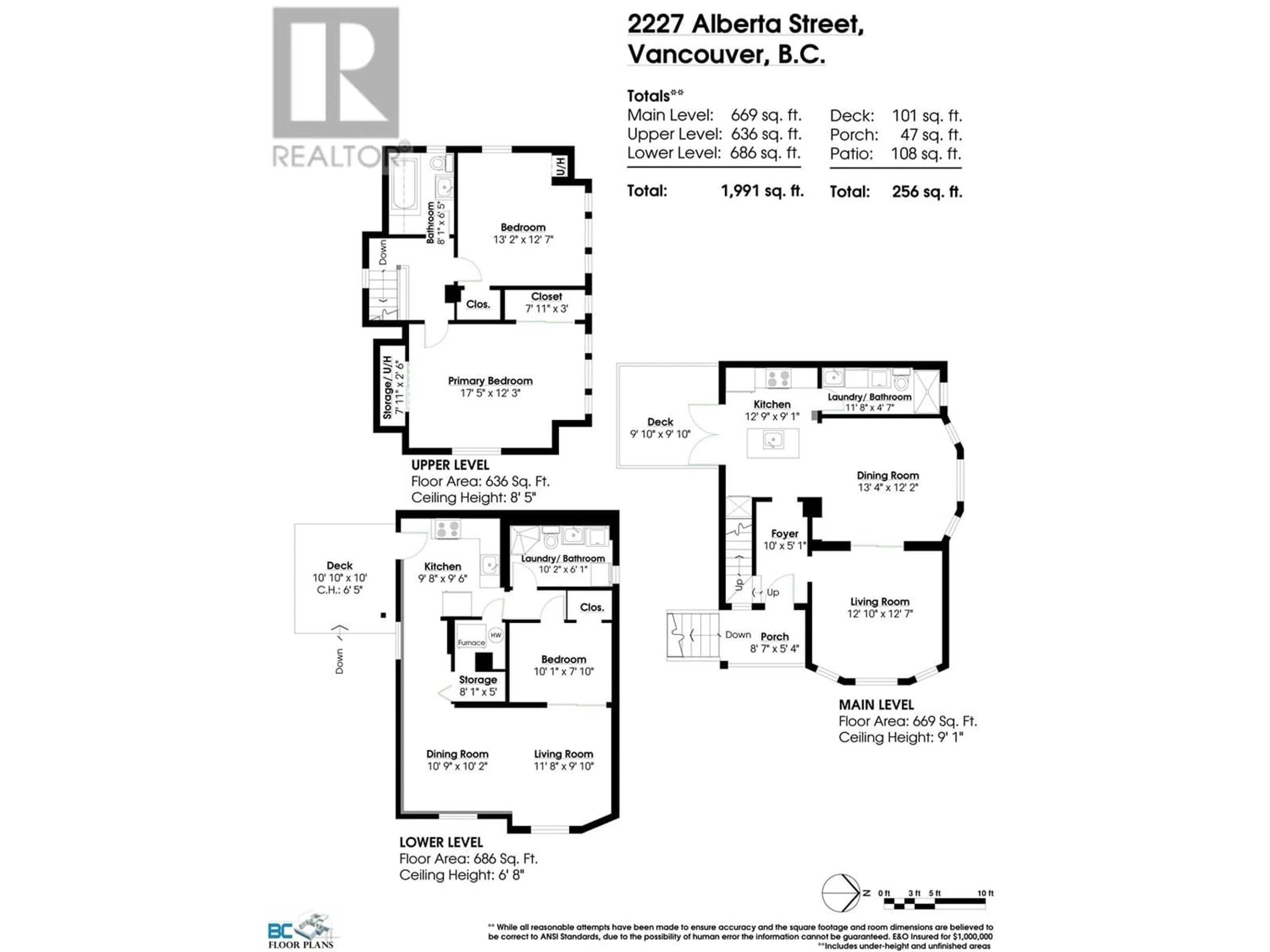 Floor plan for 2227 ALBERTA STREET, Vancouver British Columbia V5Y3K3