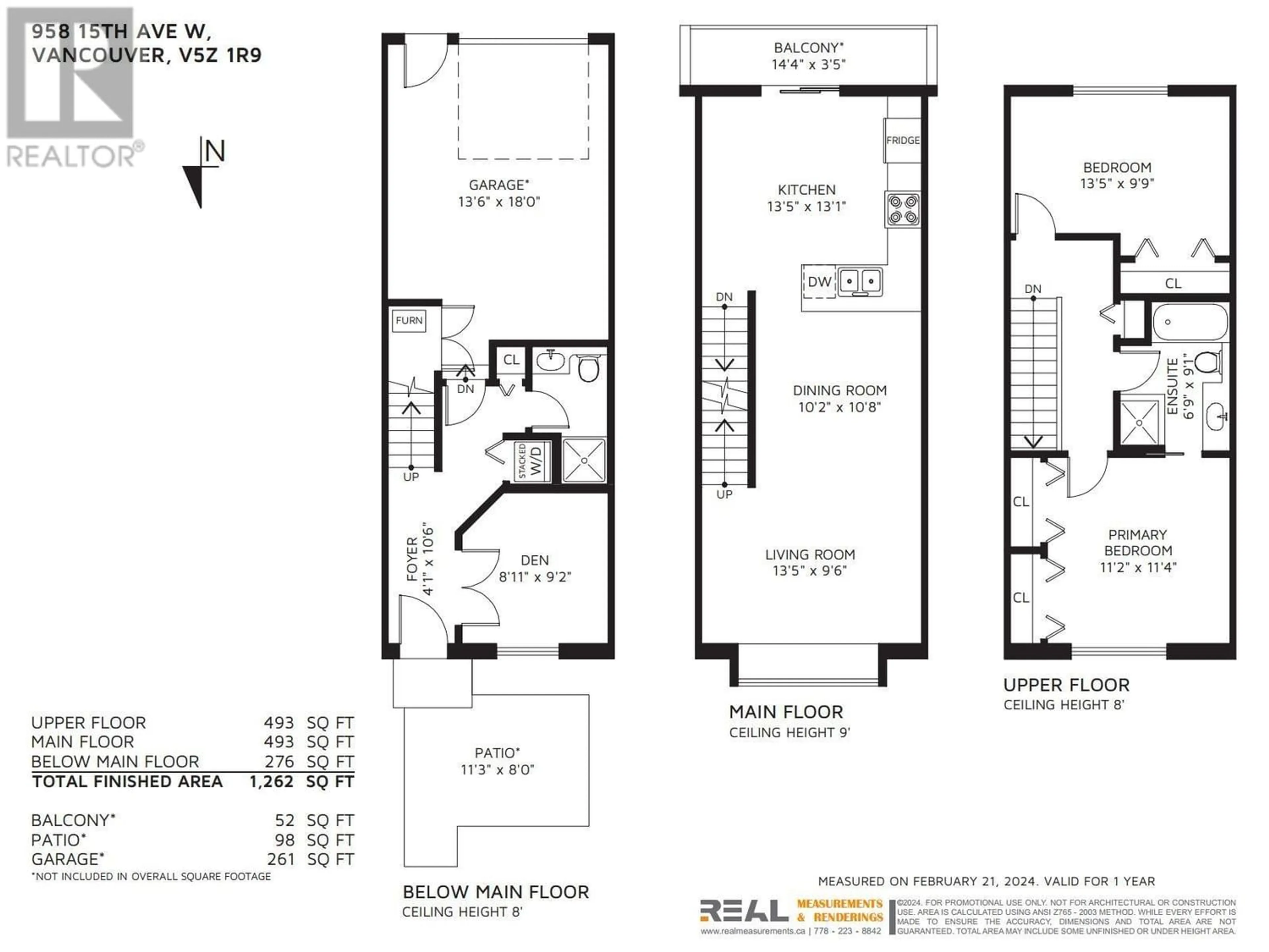 Floor plan for 958 W 15TH AVENUE, Vancouver British Columbia V5Z1R9