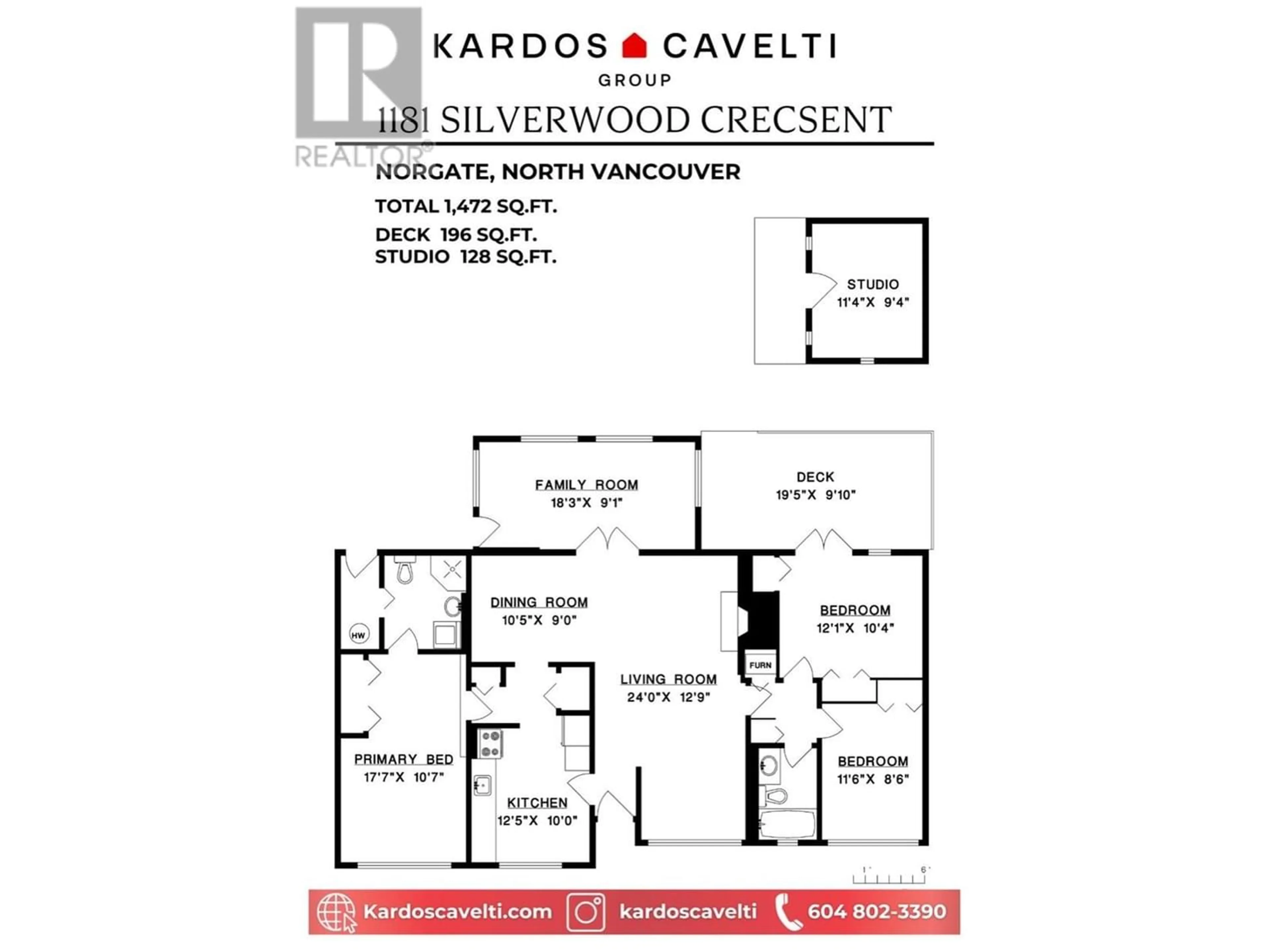Floor plan for 1181 SILVERWOOD CRESCENT, North Vancouver British Columbia V7P1J2