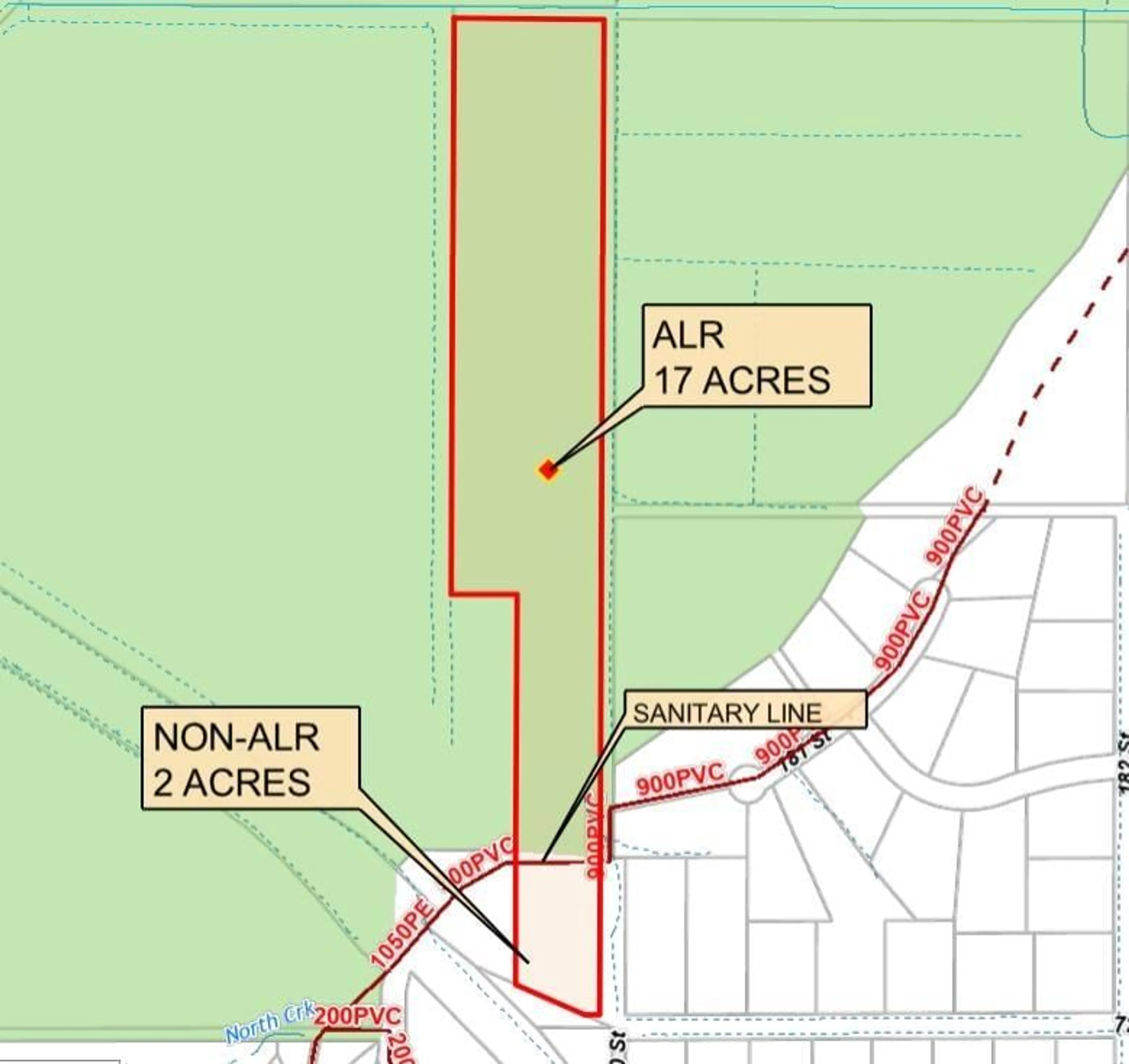 Picture of a map for 7223 180 STREET, Surrey British Columbia V4N6B7