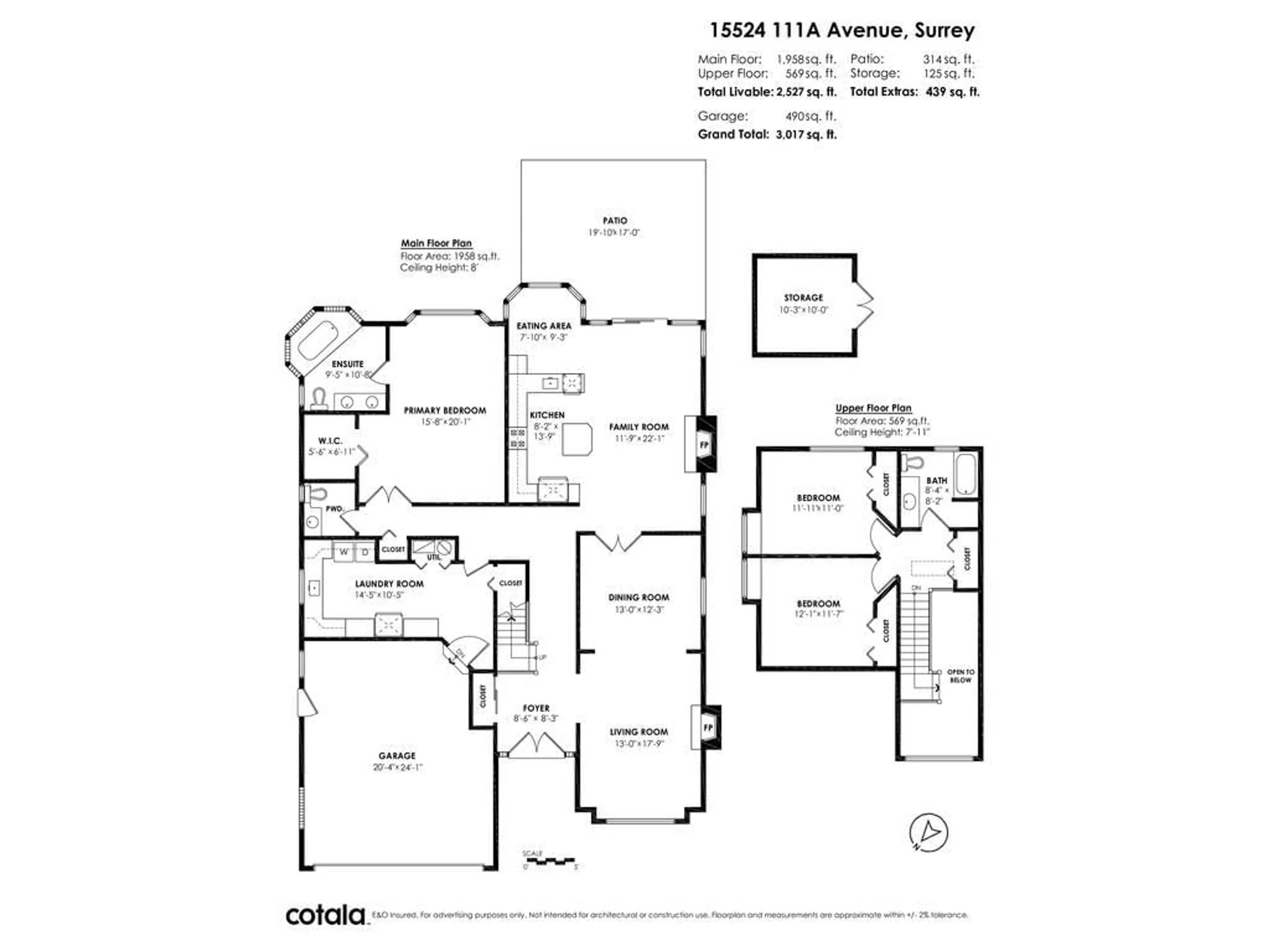 Floor plan for 15524 111A AVENUE, Surrey British Columbia V3R0J6