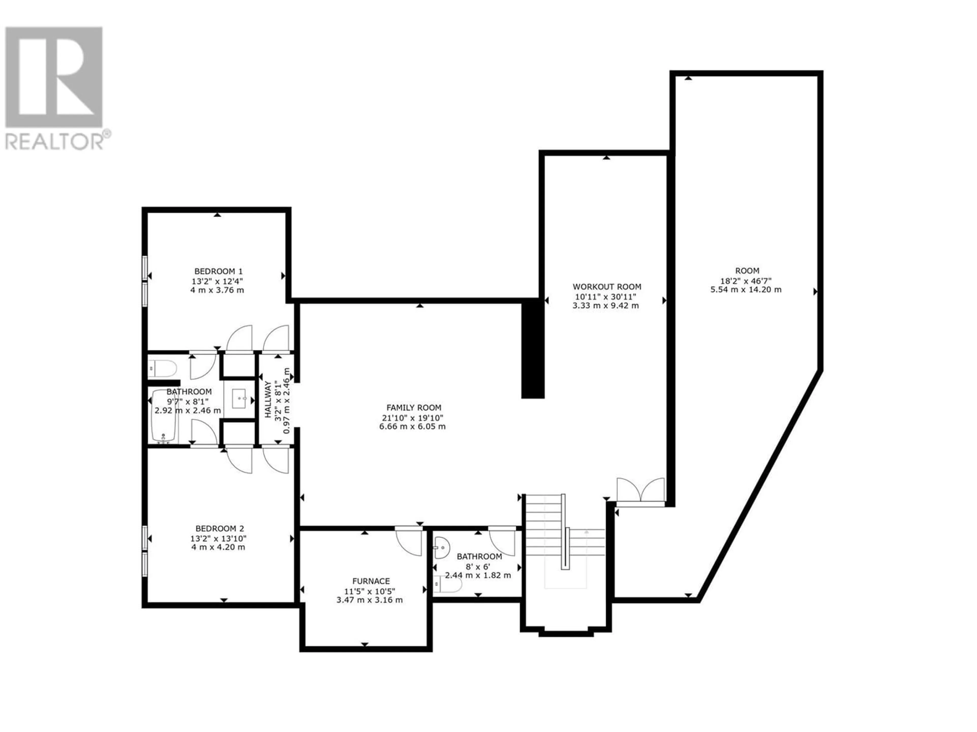 Floor plan for 10927 114 AVENUE, Fort St. John British Columbia V1J6W3