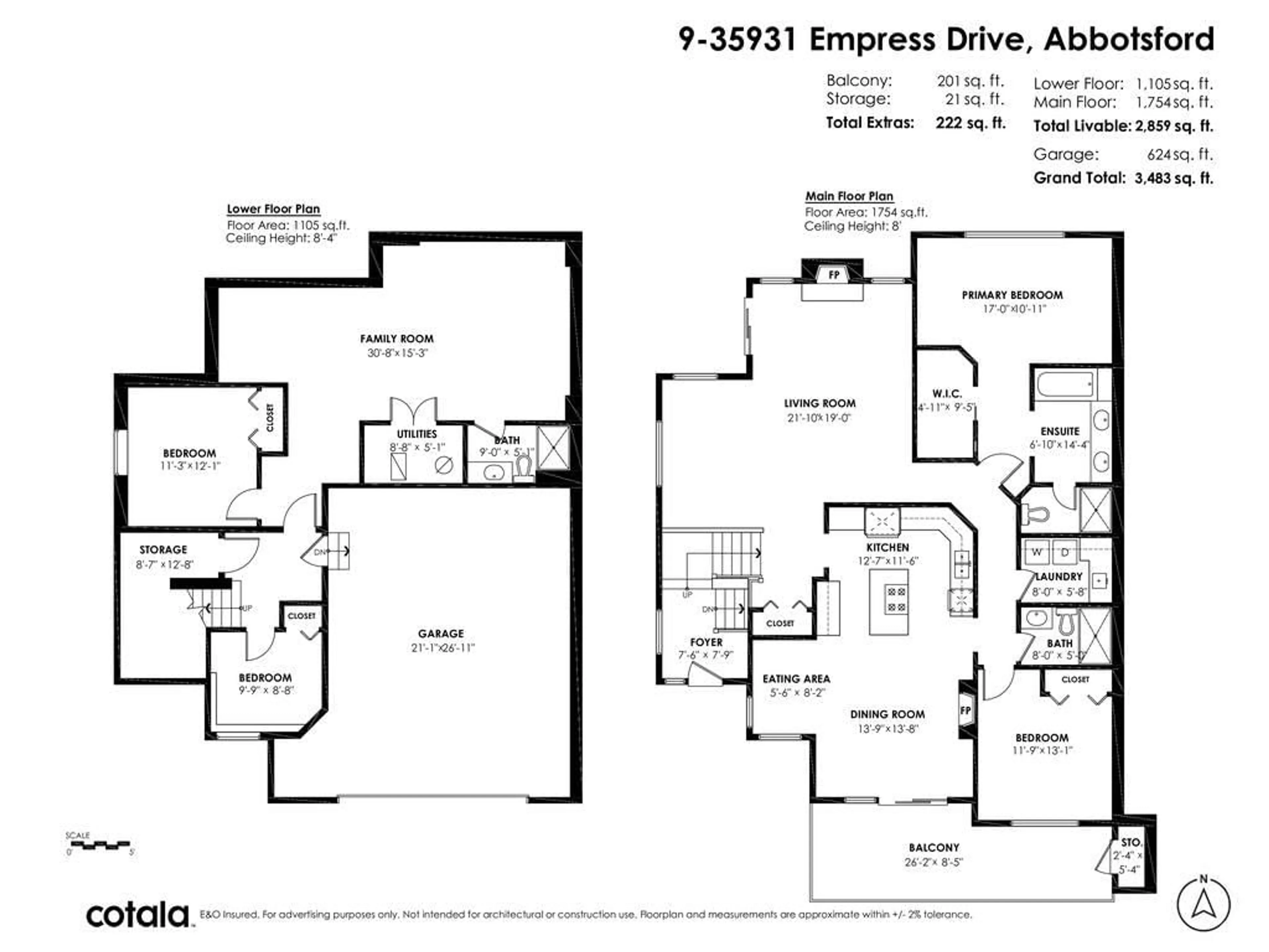 Floor plan for 9 35931 EMPRESS DRIVE, Abbotsford British Columbia V3G2M8