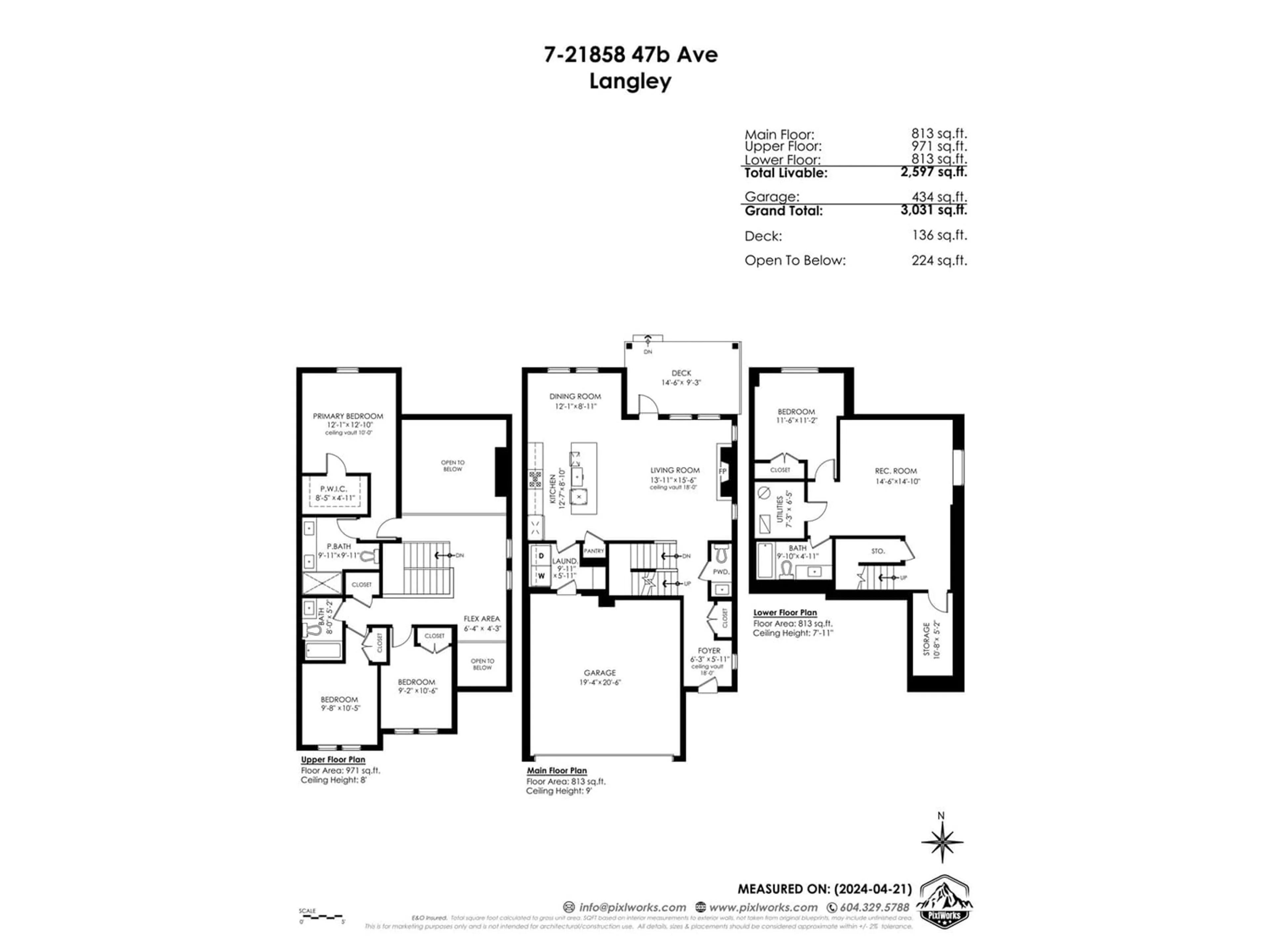Floor plan for 7 21858 47B AVENUE, Langley British Columbia V3A0L3