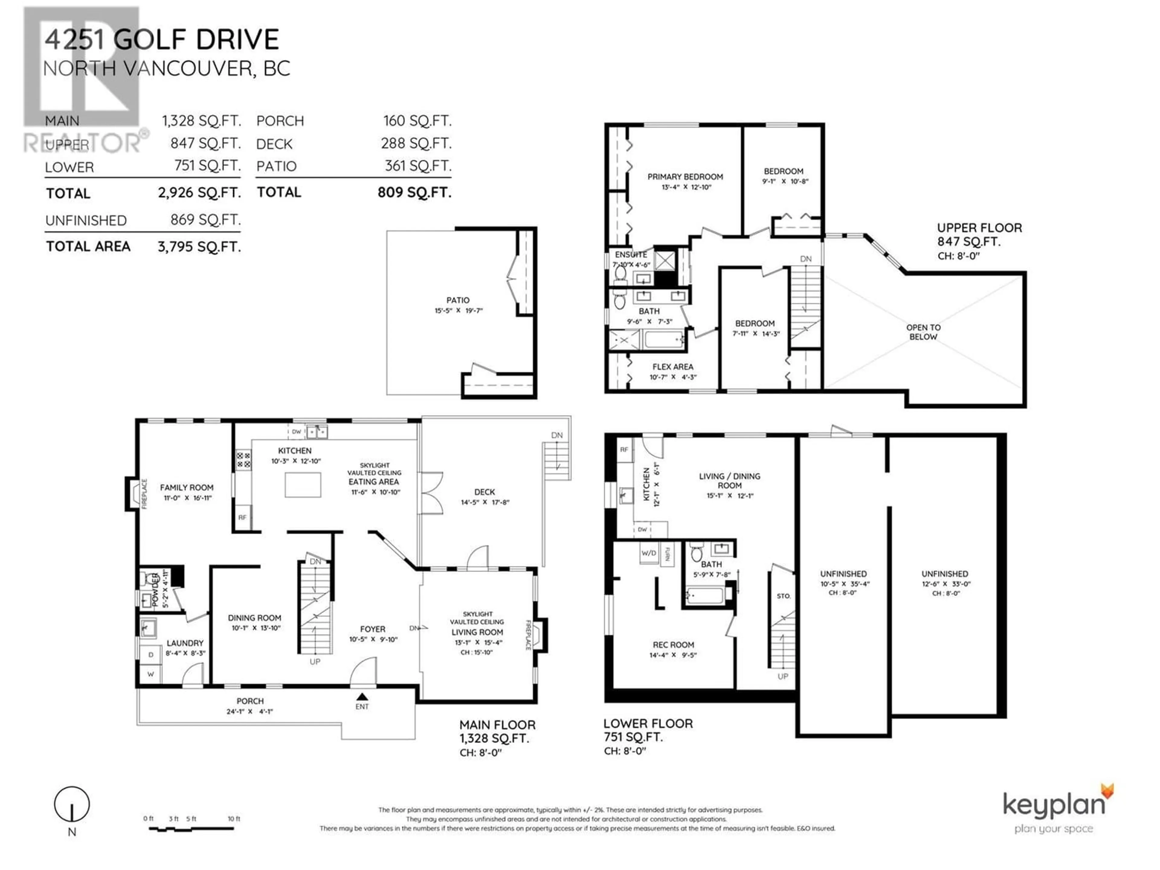 Floor plan for 4251 GOLF DRIVE, North Vancouver British Columbia V7G2A2