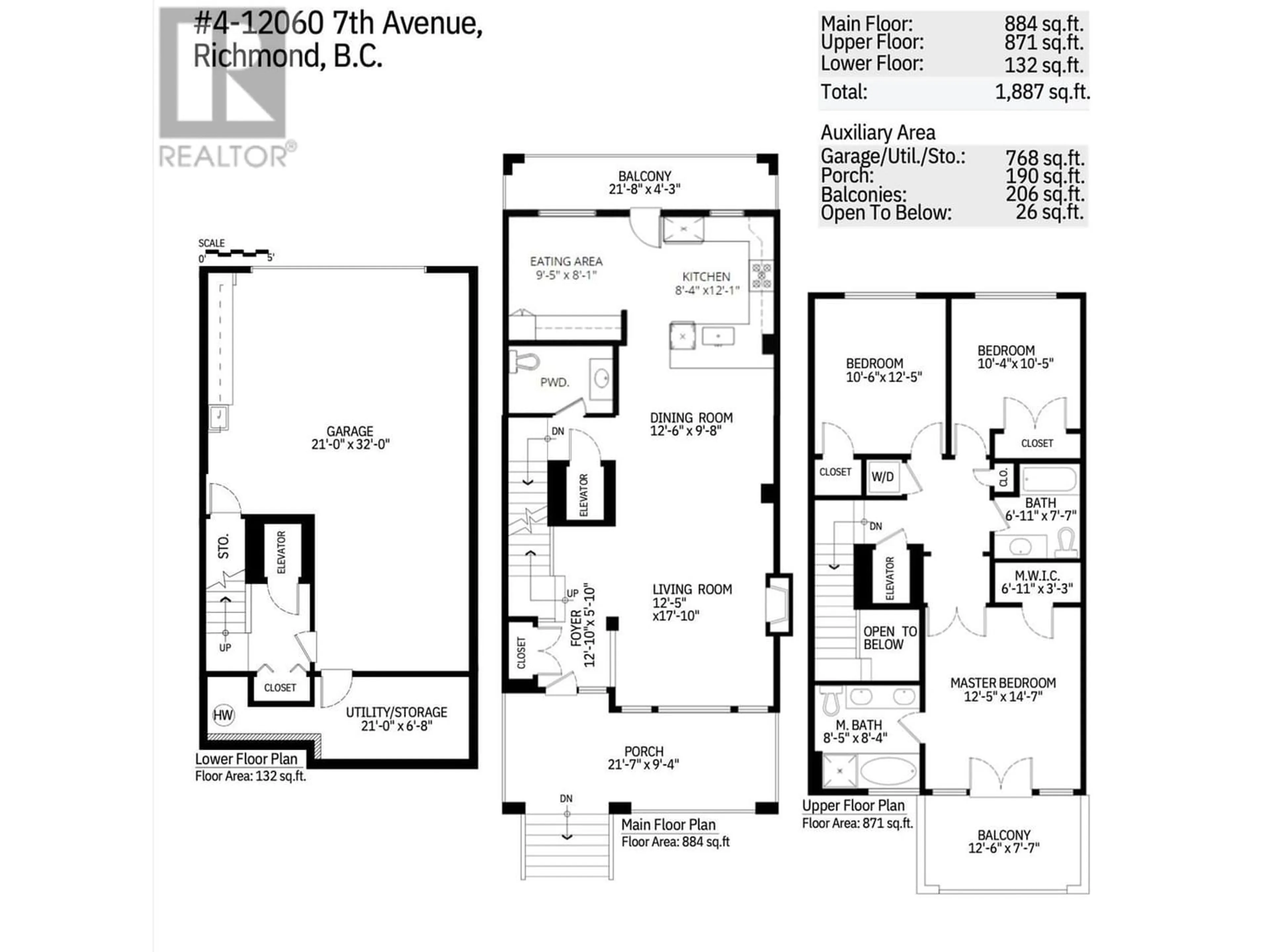 Floor plan for 4 12060 7TH AVENUE, Richmond British Columbia V7E3C4