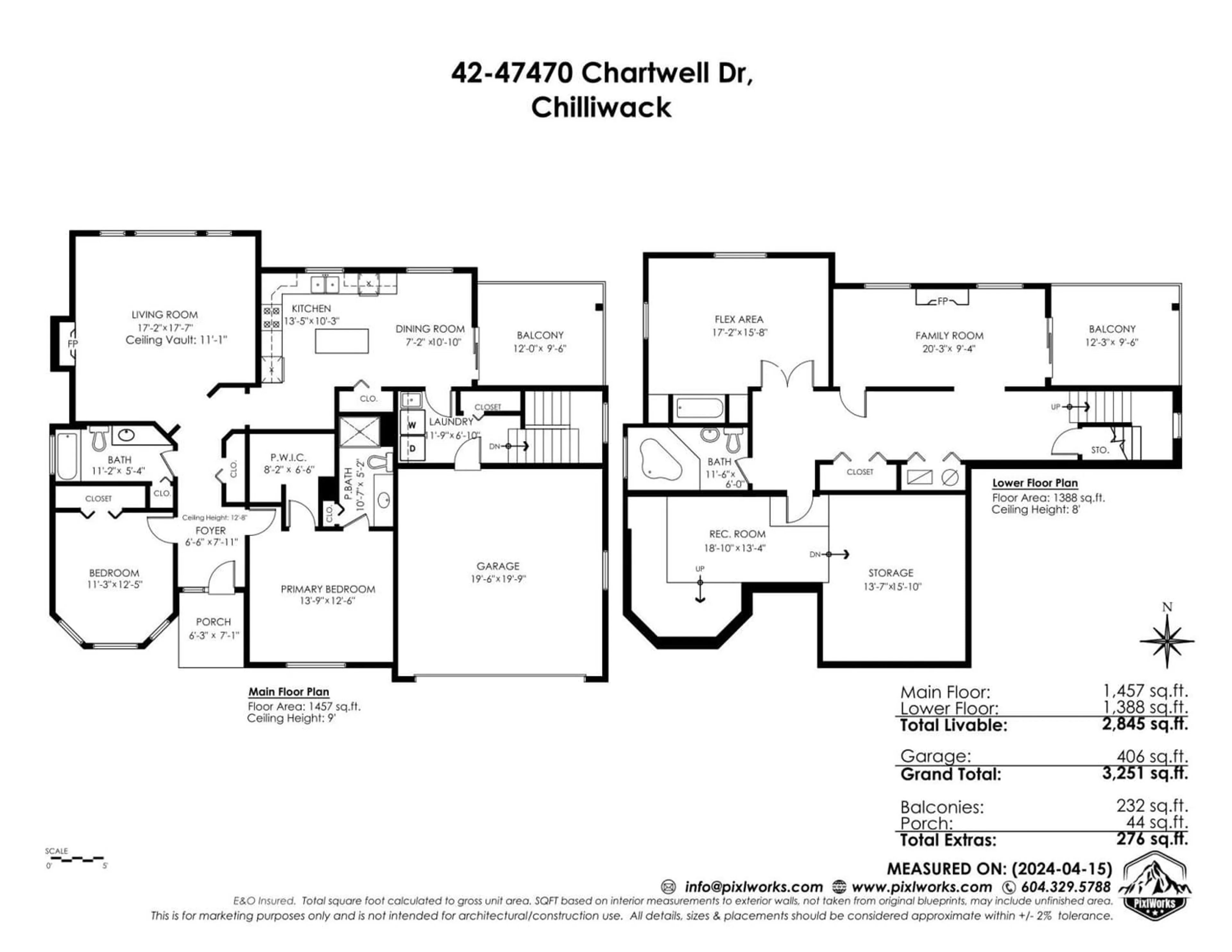 Floor plan for 42 47470 CHARTWELL DRIVE, Chilliwack British Columbia V2P8A2