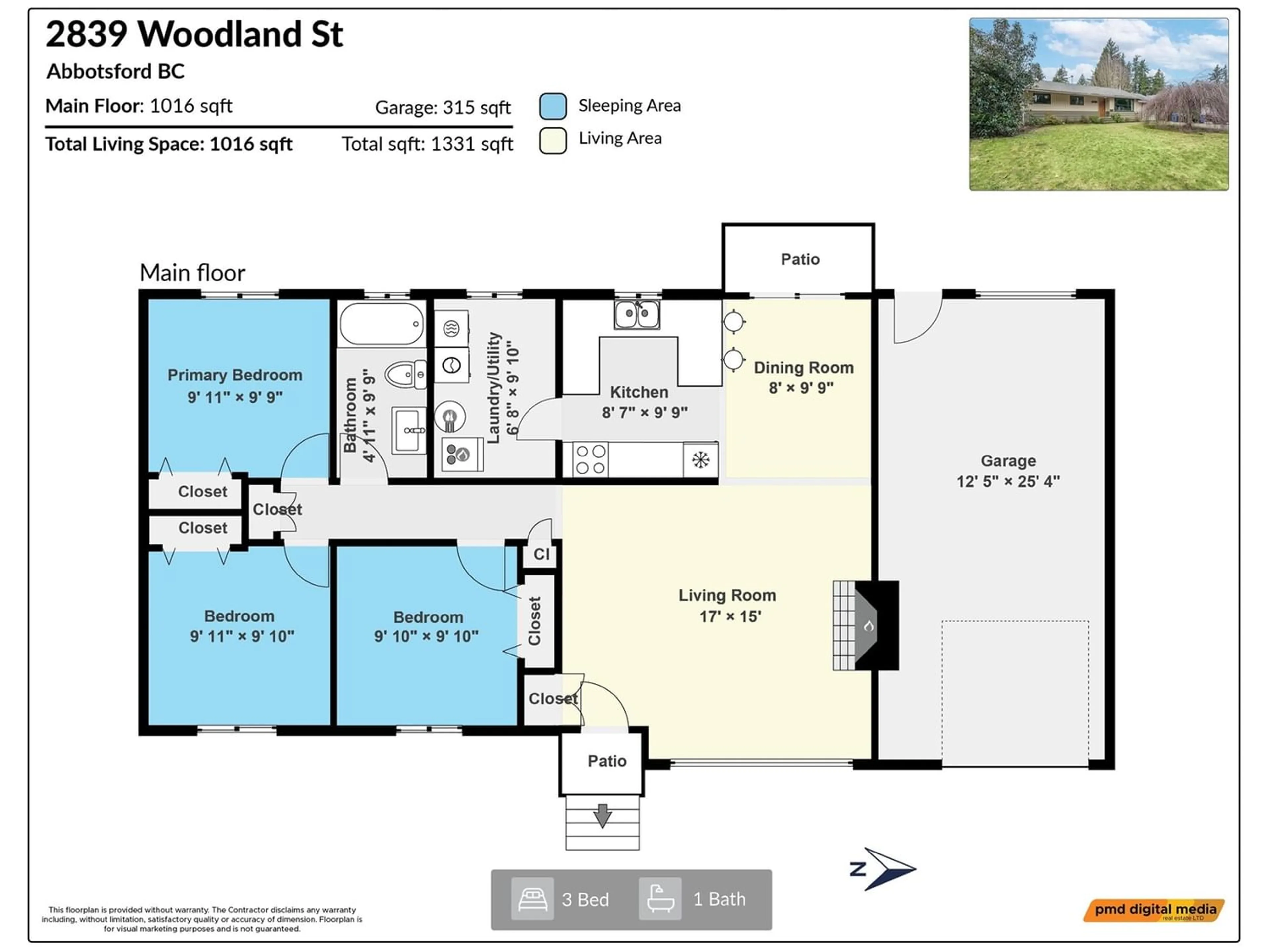 Floor plan for 2839 WOODLAND STREET, Abbotsford British Columbia V2S4E5