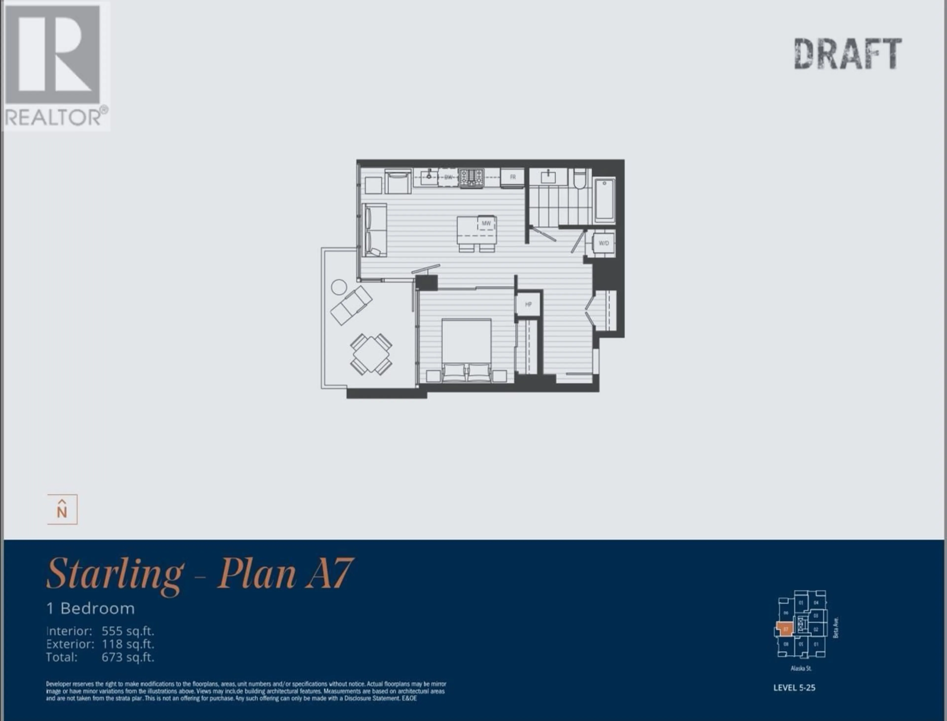 Floor plan for 1607 2351 BETA AVENUE, Burnaby British Columbia V5C0M2