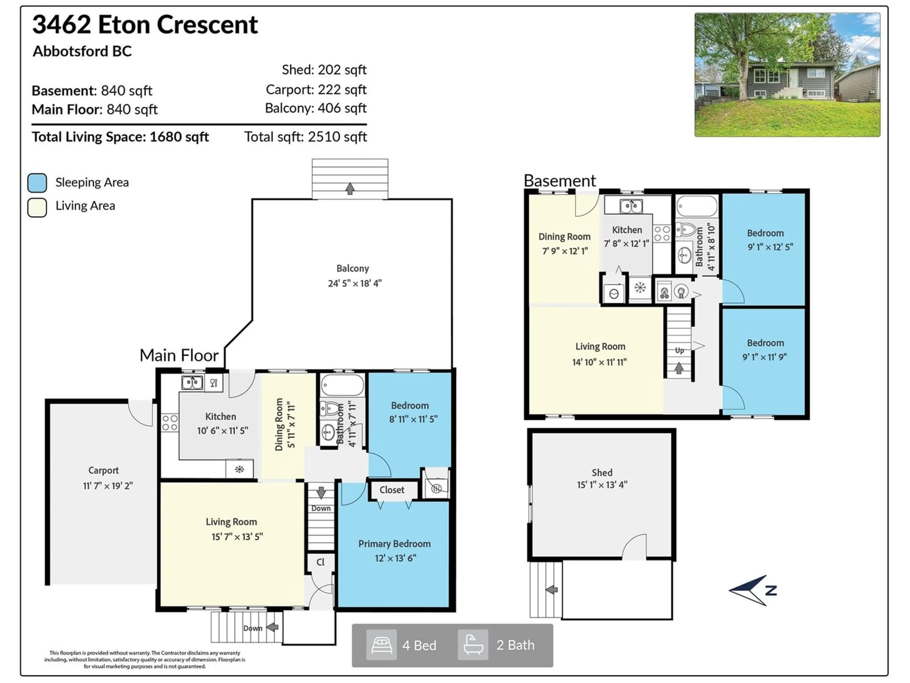 Floor plan for 3462 ETON CRESCENT, Abbotsford British Columbia V2S4W2