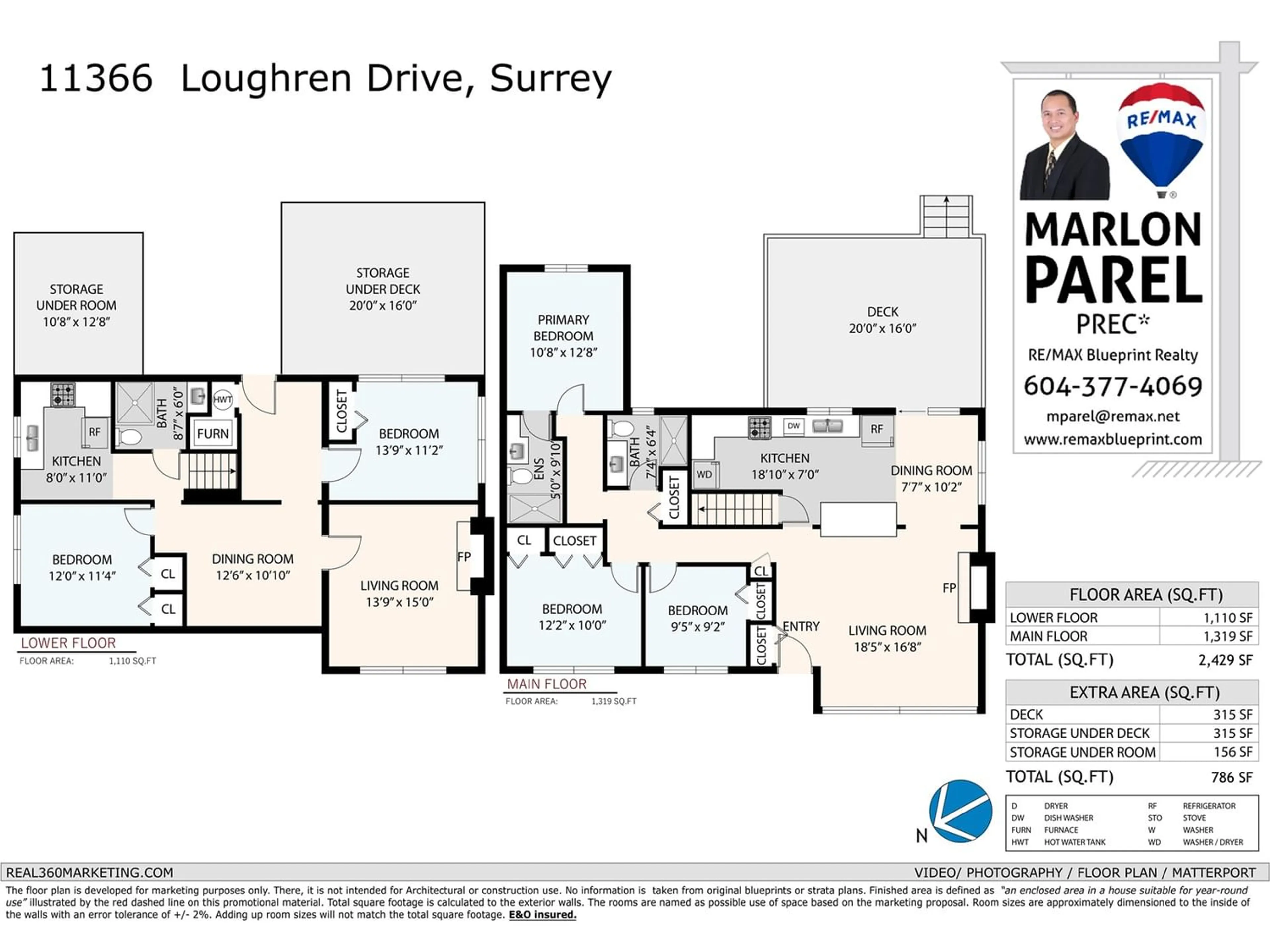 Floor plan for 11366 LOUGHREN DRIVE DRIVE, Surrey British Columbia V3R4Z4