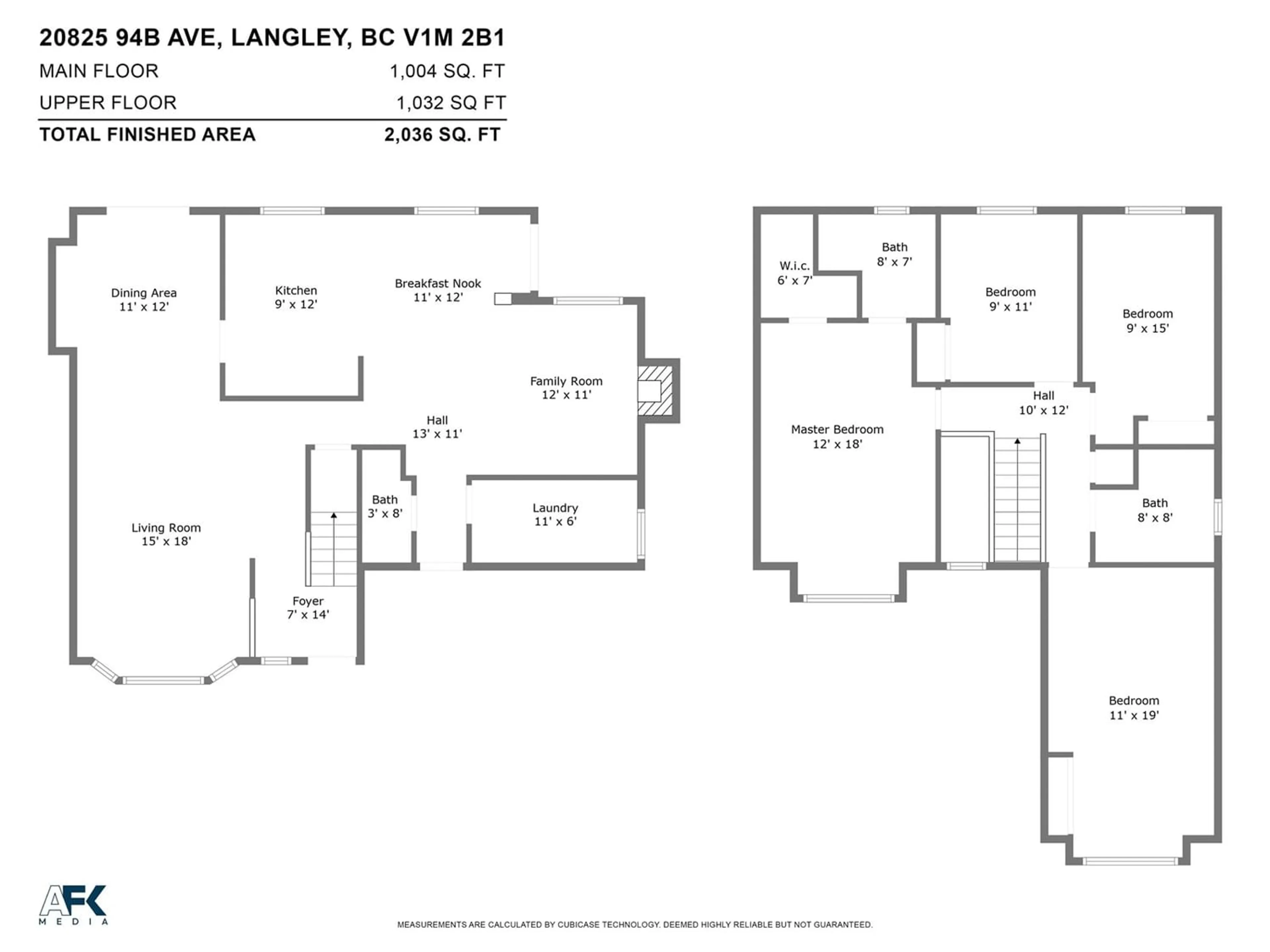 Floor plan for 20825 94B AVENUE, Langley British Columbia V1M2B1