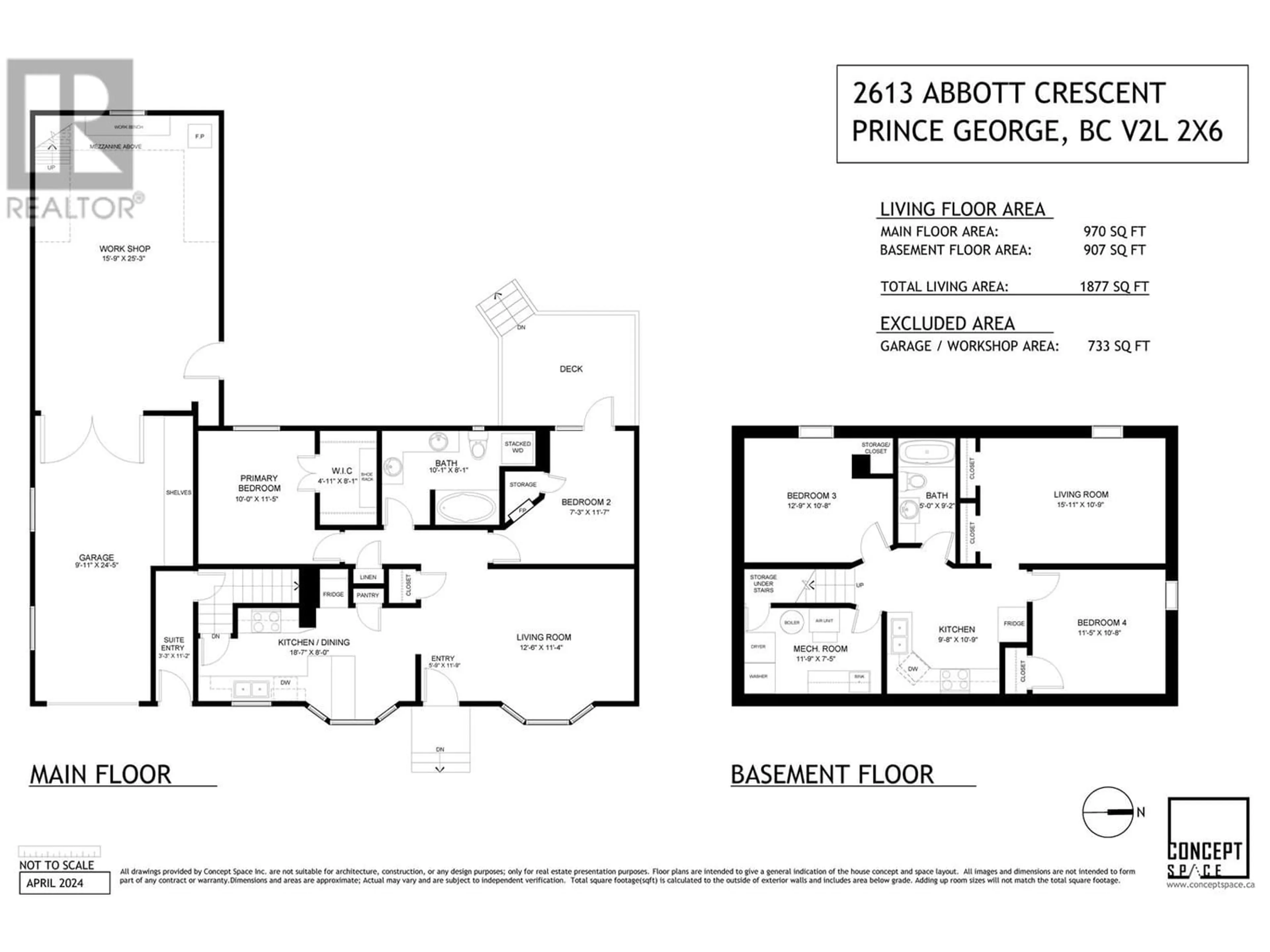 Floor plan for 2613 ABBOTT CRESCENT, Prince George British Columbia V2L2X6