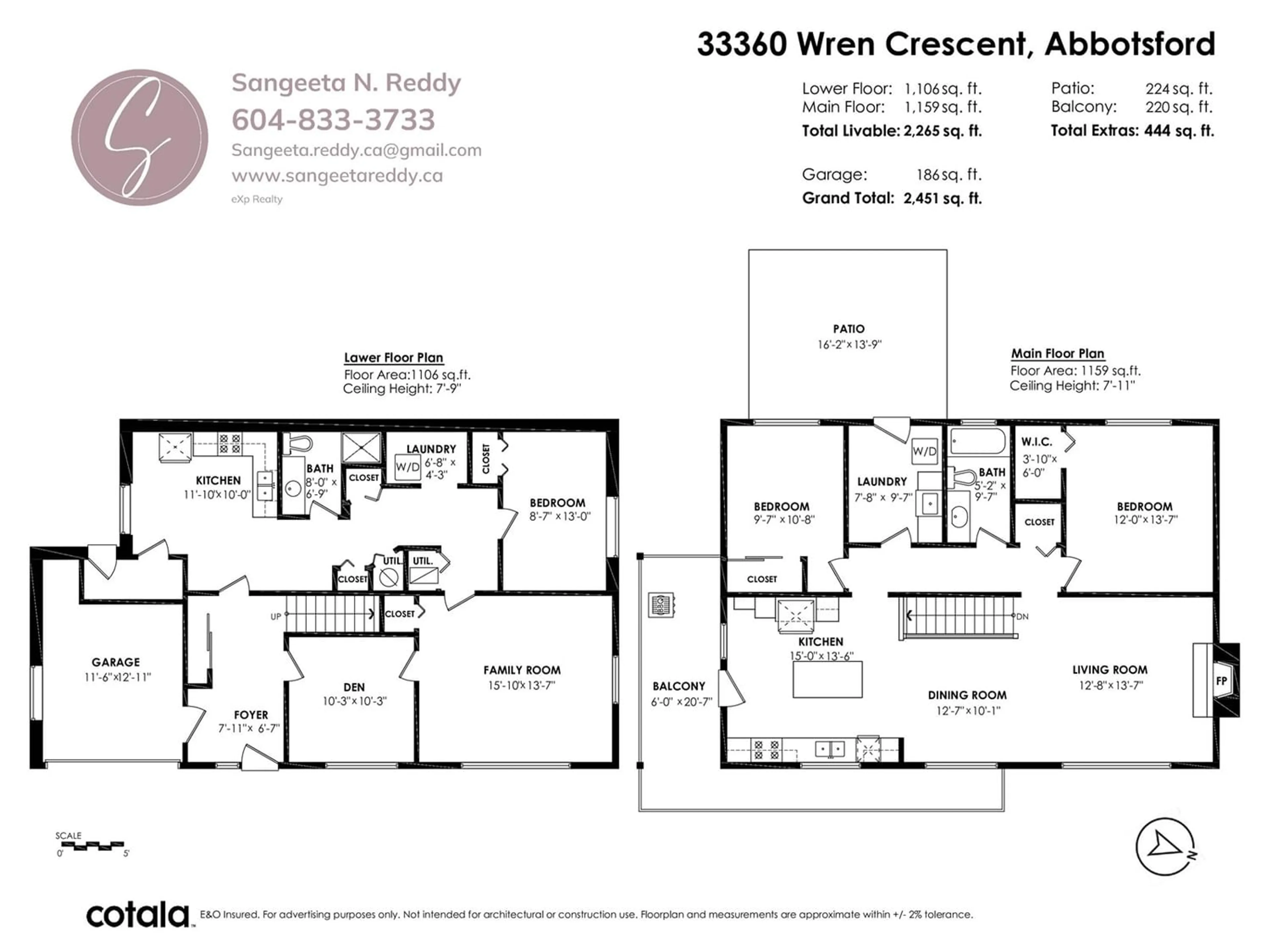Floor plan for 33360 WREN CRESCENT, Abbotsford British Columbia V2S5W1