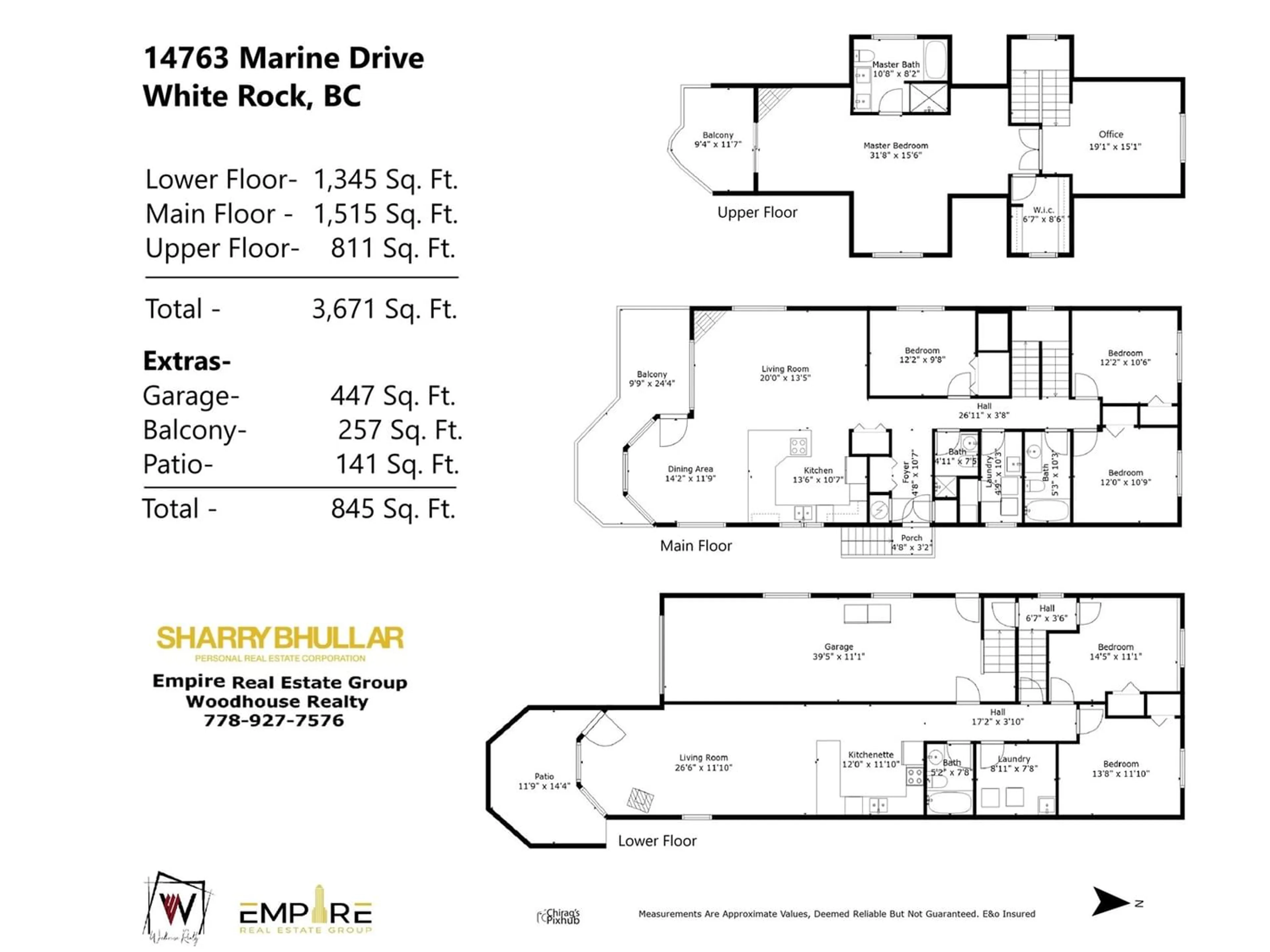 Floor plan for 14763 MARINE DRIVE, White Rock British Columbia V4B1B9
