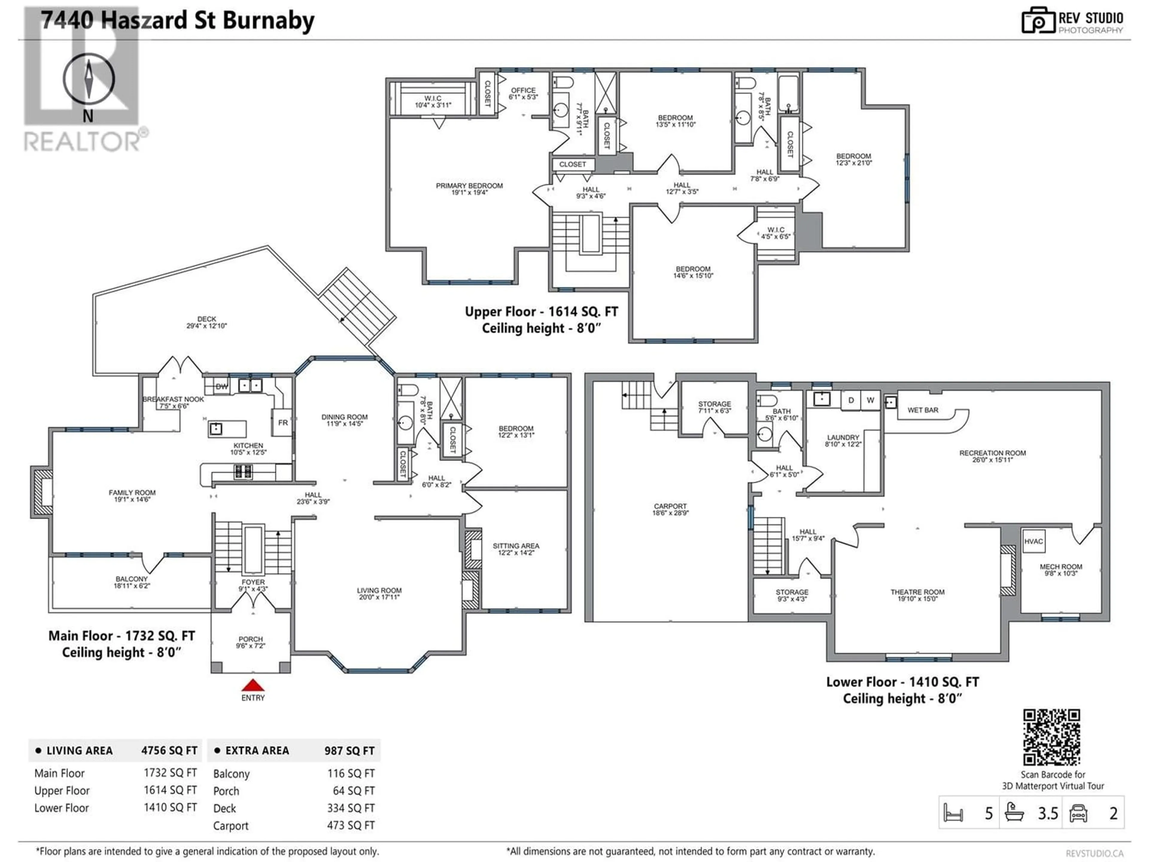 Floor plan for 7440 HASZARD STREET, Burnaby British Columbia V5E1X7