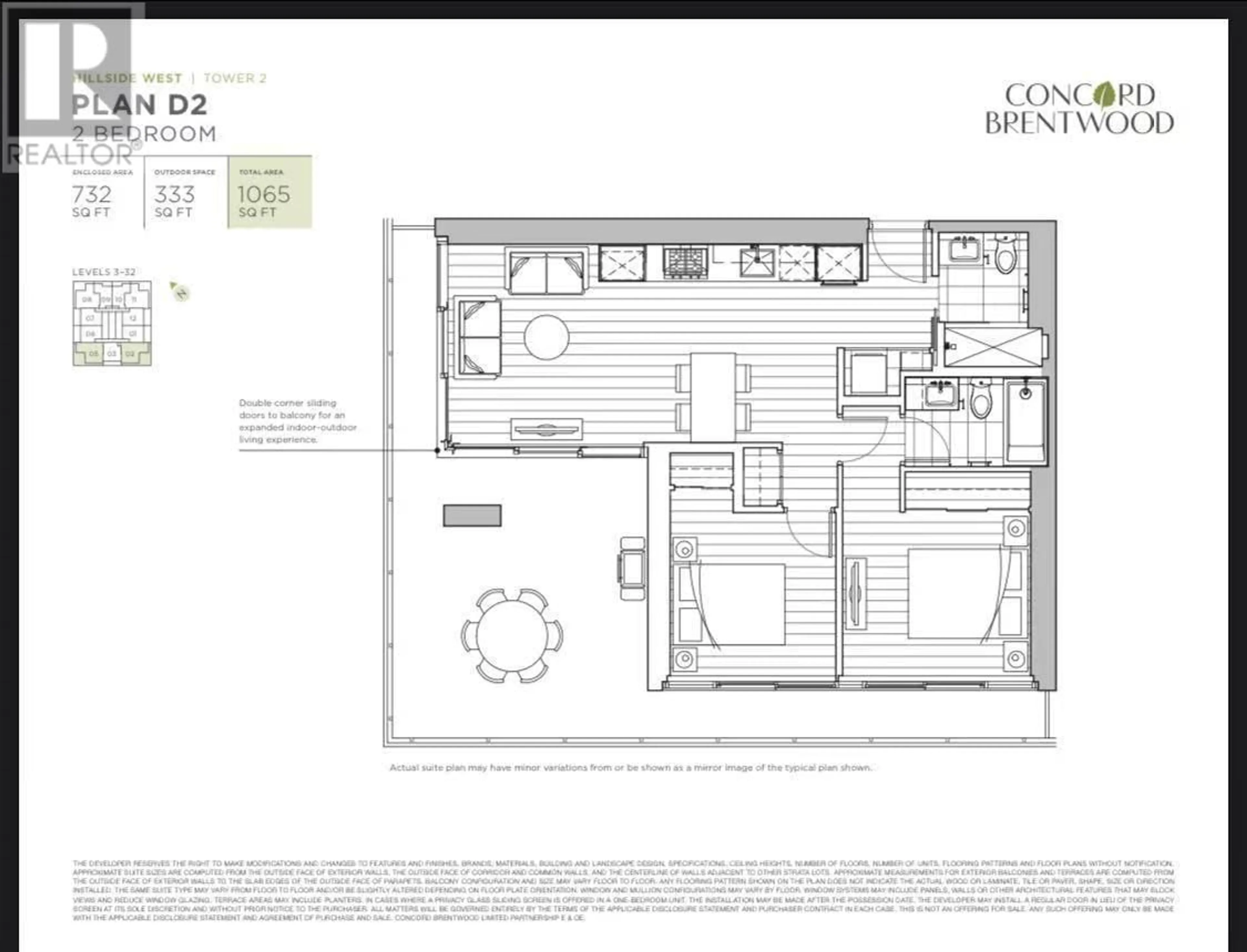 Floor plan for 2505 4730 LOUGHEED HIGHWAY, Burnaby British Columbia V5C0M9