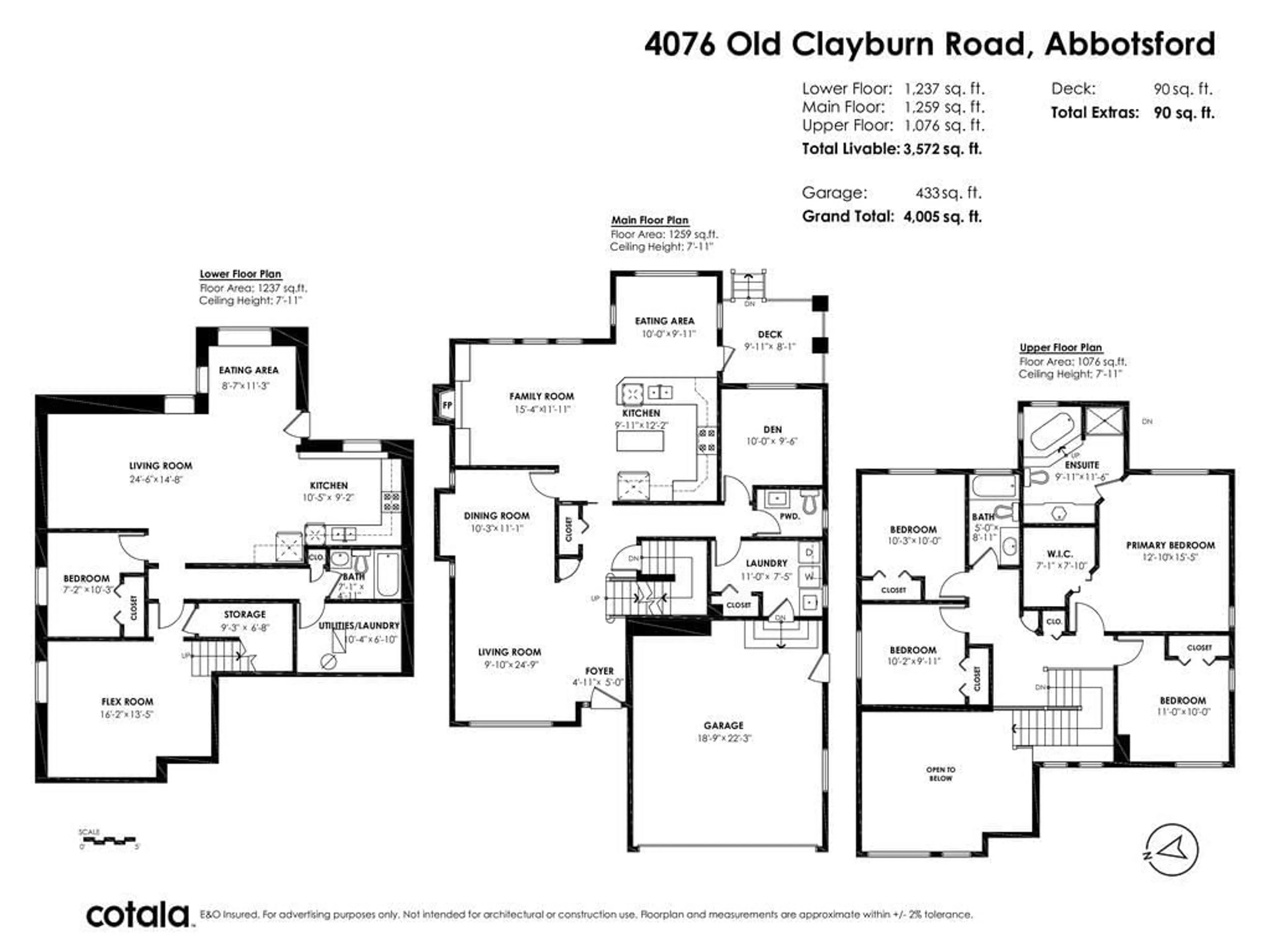 Floor plan for 4076 OLD CLAYBURN ROAD, Abbotsford British Columbia V3G3A5
