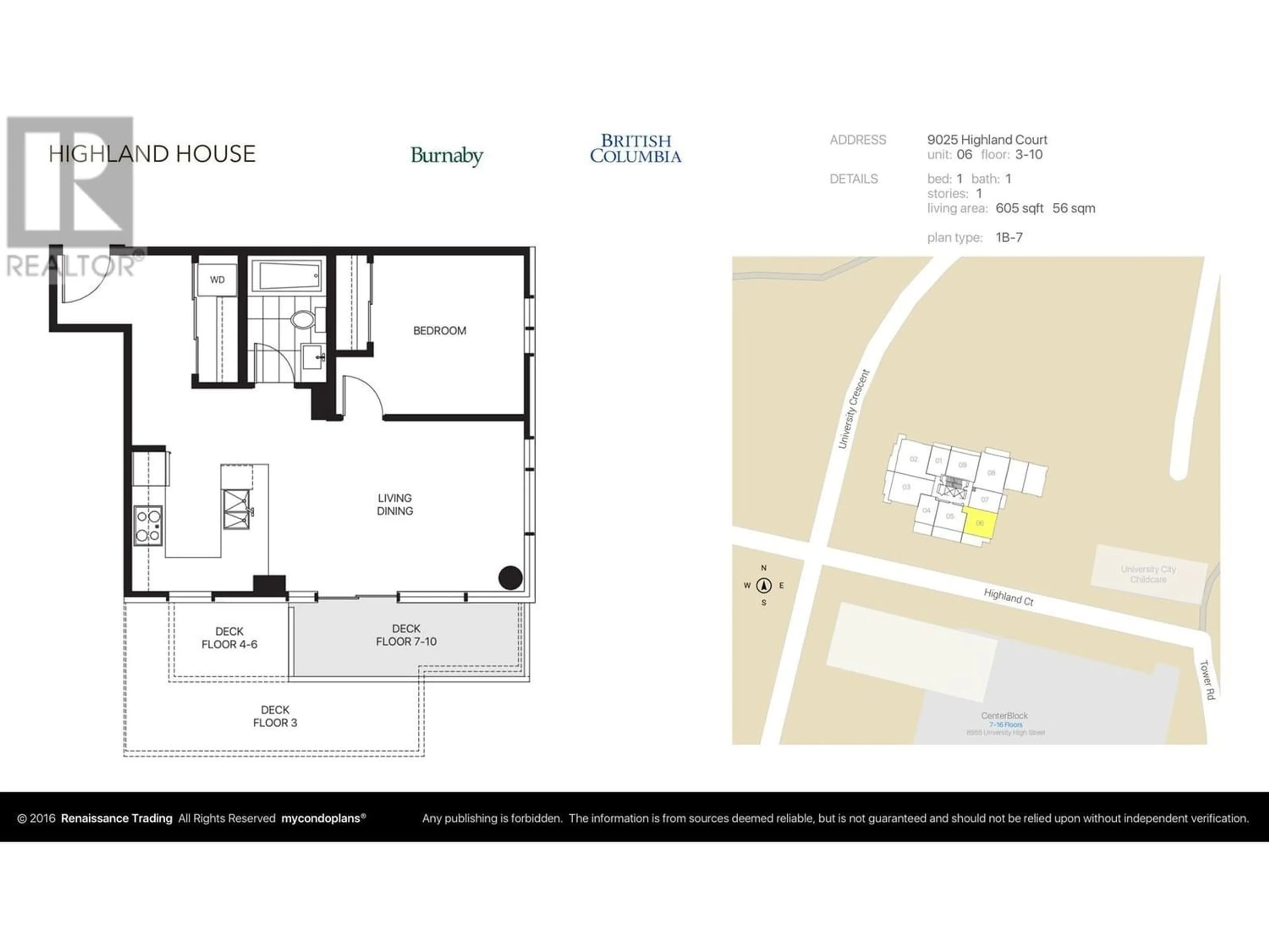 Floor plan for 806 9025 HIGHLAND COURT, Burnaby British Columbia V5A0A8