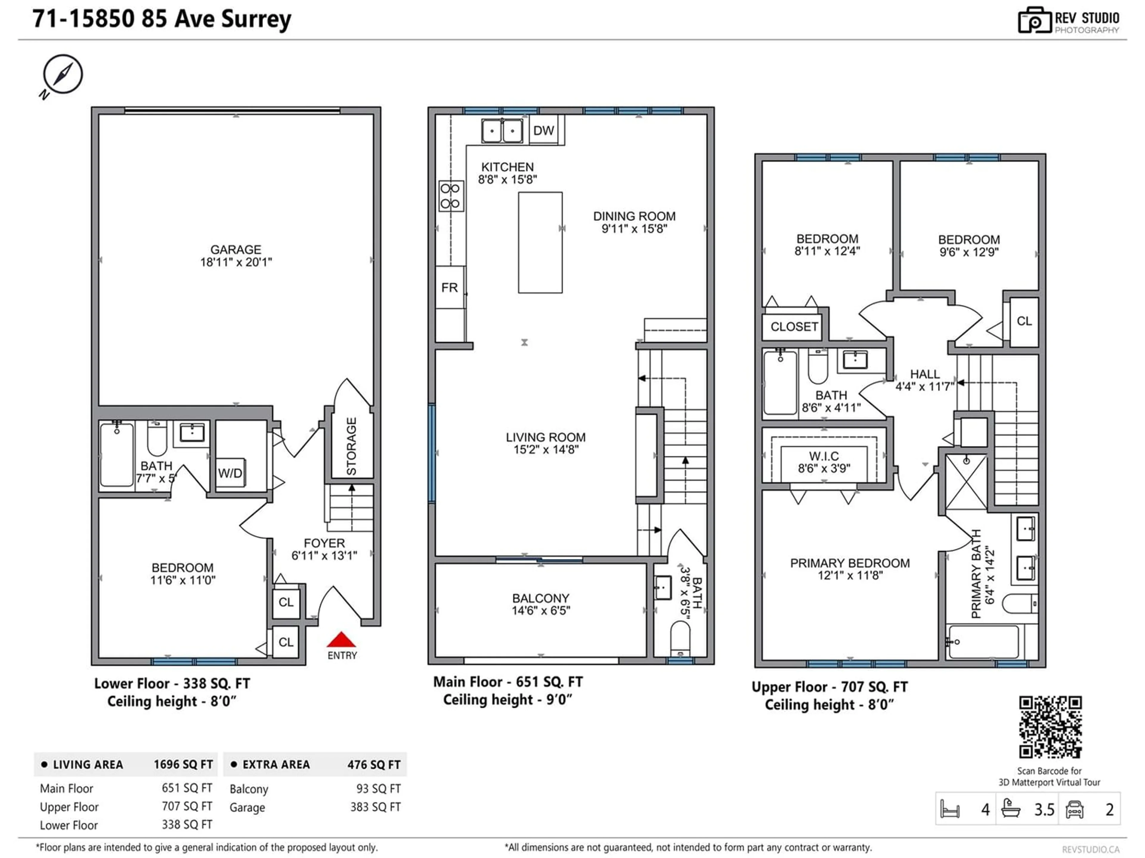 Floor plan for 71 15850 85 AVENUE, Surrey British Columbia V4N6W2