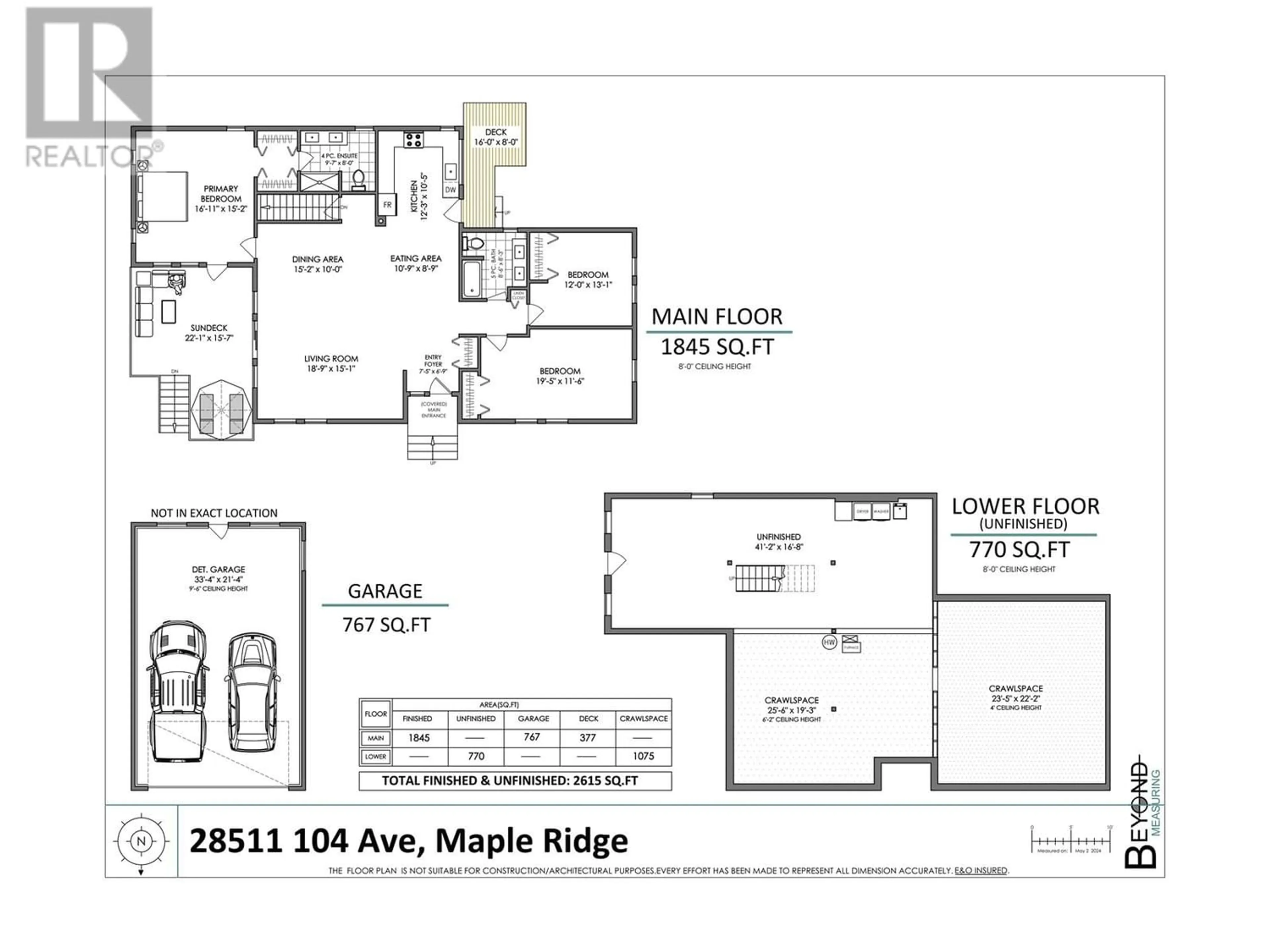 Floor plan for 28511 104 AVENUE, Maple Ridge British Columbia V2W1L5