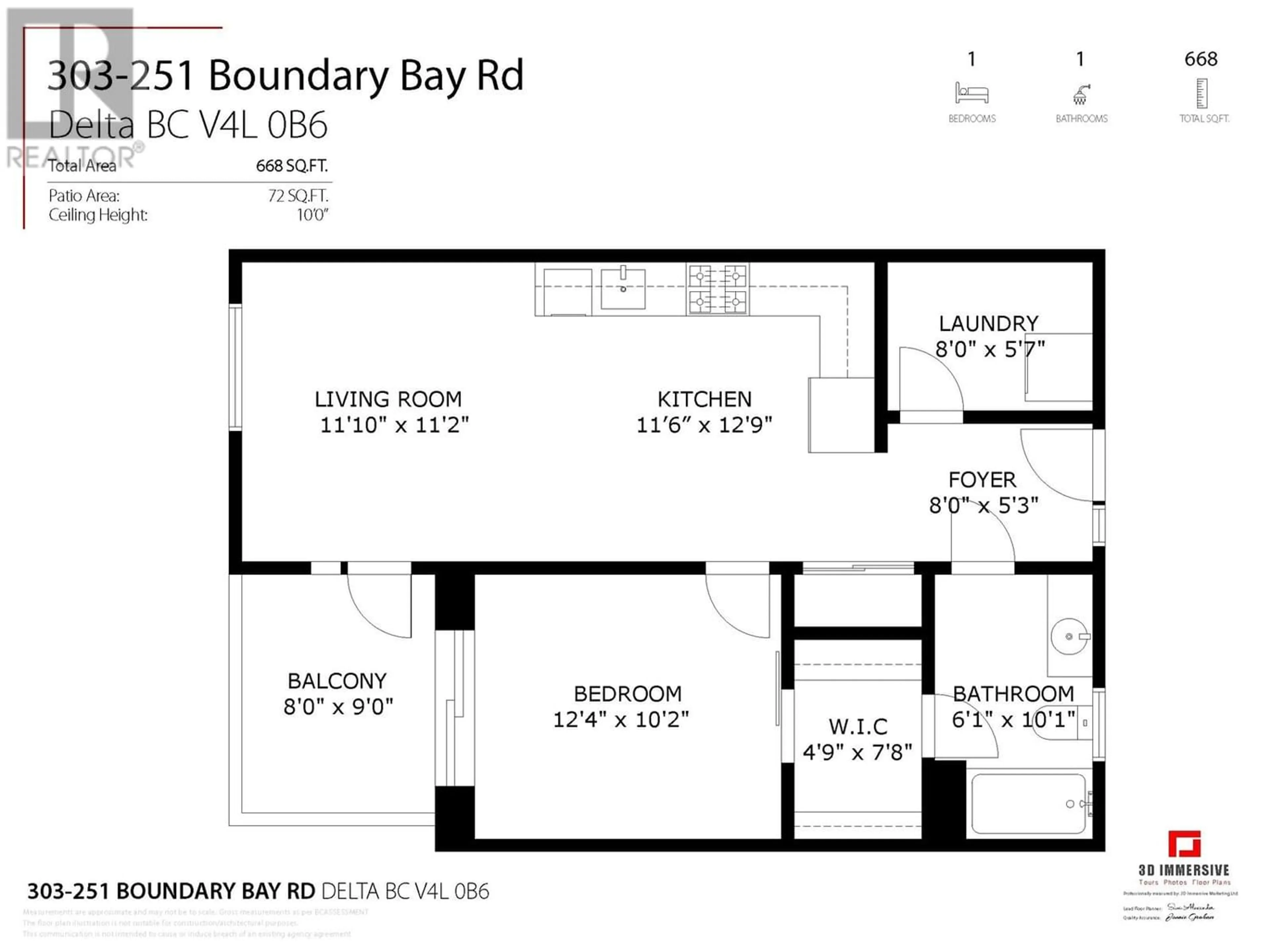 Floor plan for 303 251 BOUNDARY BAY ROAD, Tsawwassen British Columbia V4L0B6