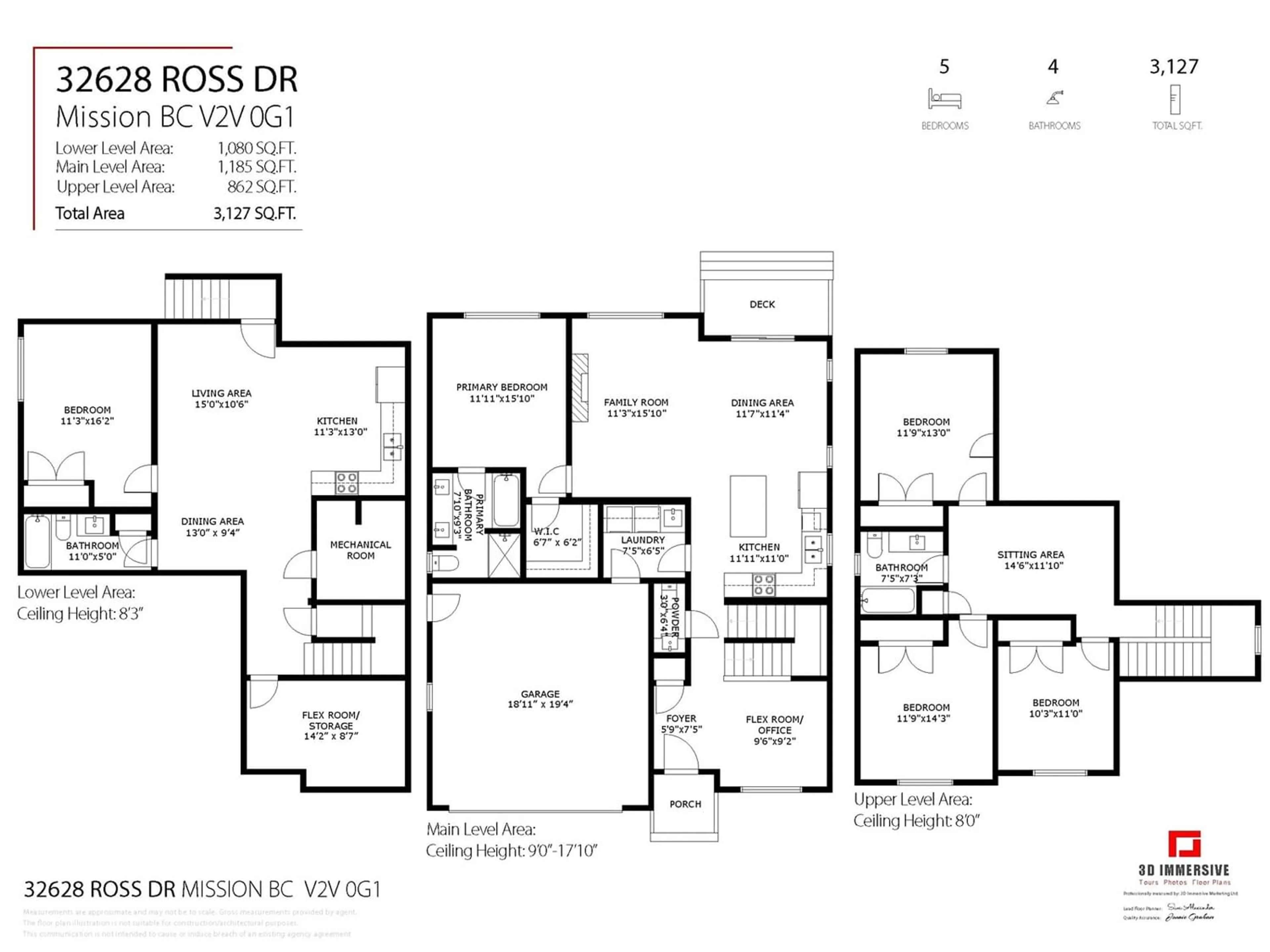 Floor plan for 32628 ROSS DRIVE, Mission British Columbia V2V0G1