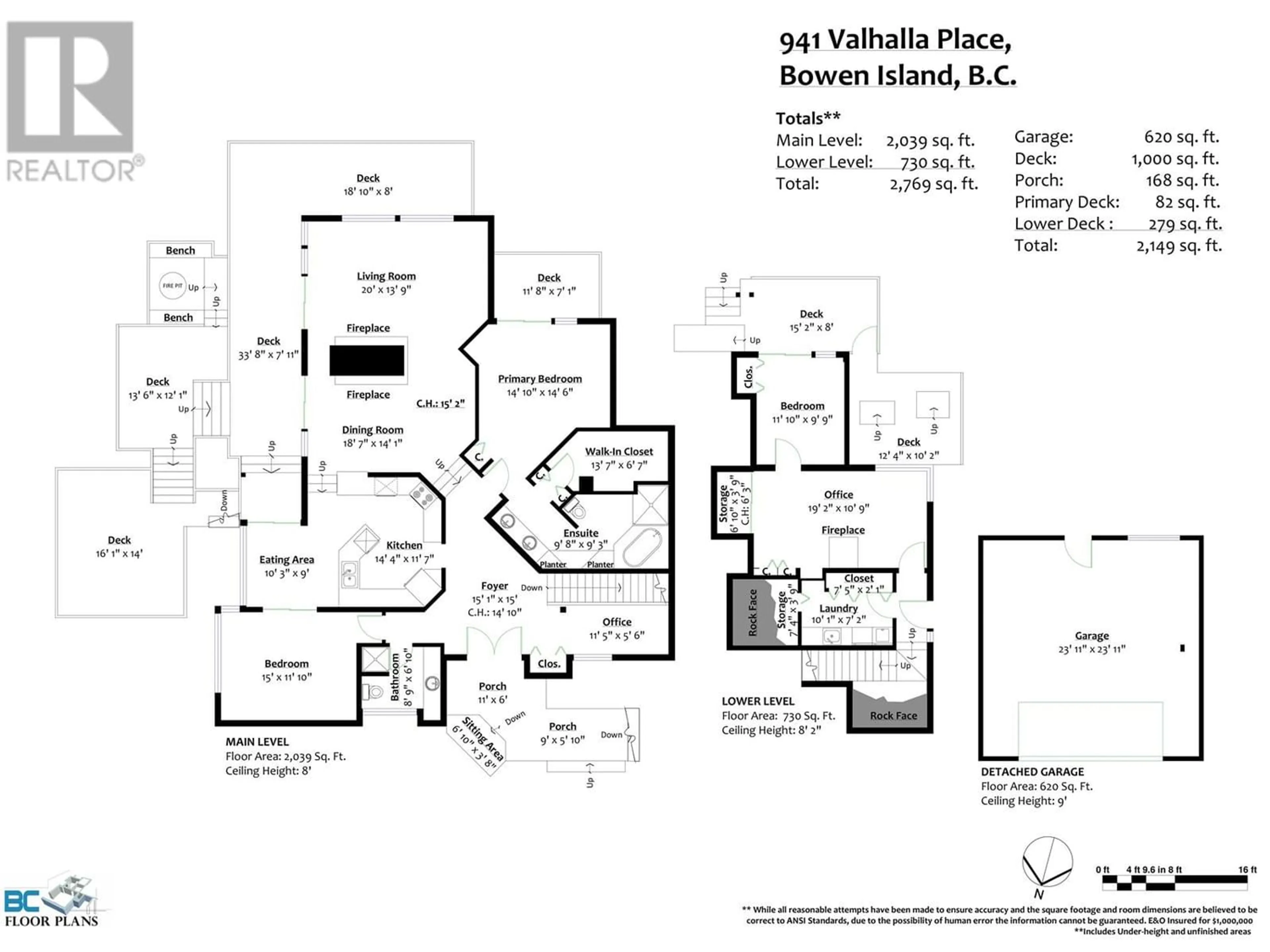 Floor plan for 941 VALHALLA PLACE, Bowen Island British Columbia V0N1G1
