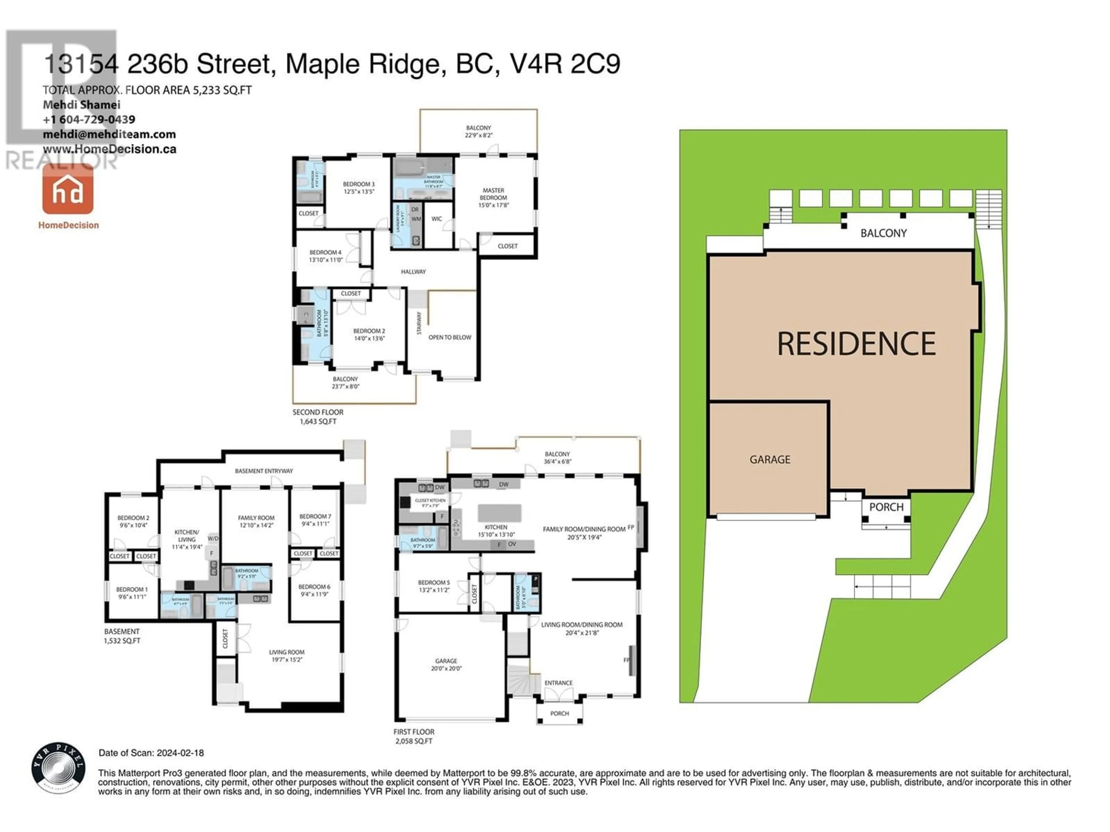 Floor plan for 13154 236B STREET, Maple Ridge British Columbia V4R0J1