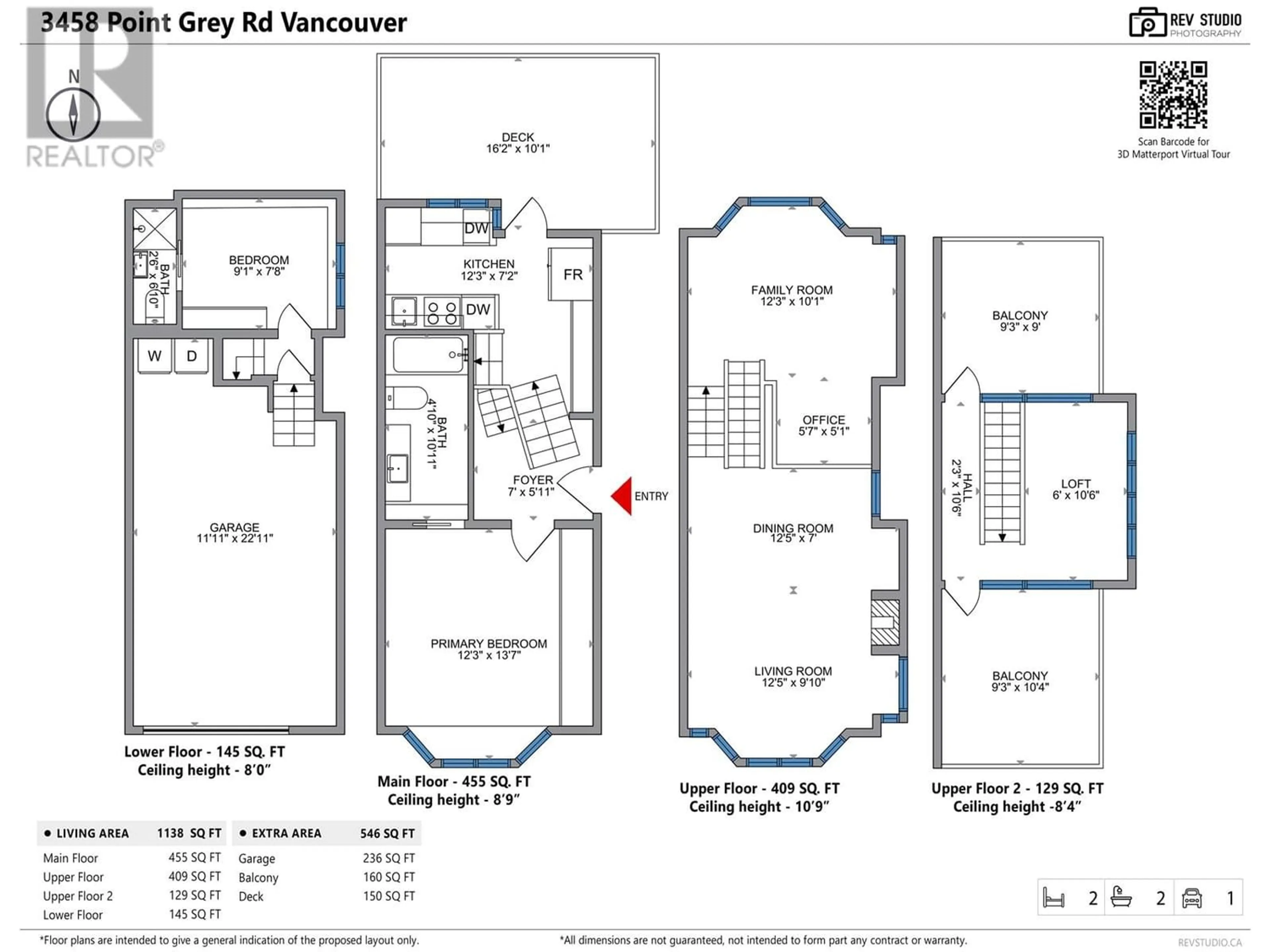 Floor plan for 3458 POINT GREY ROAD, Vancouver British Columbia V6R1A5