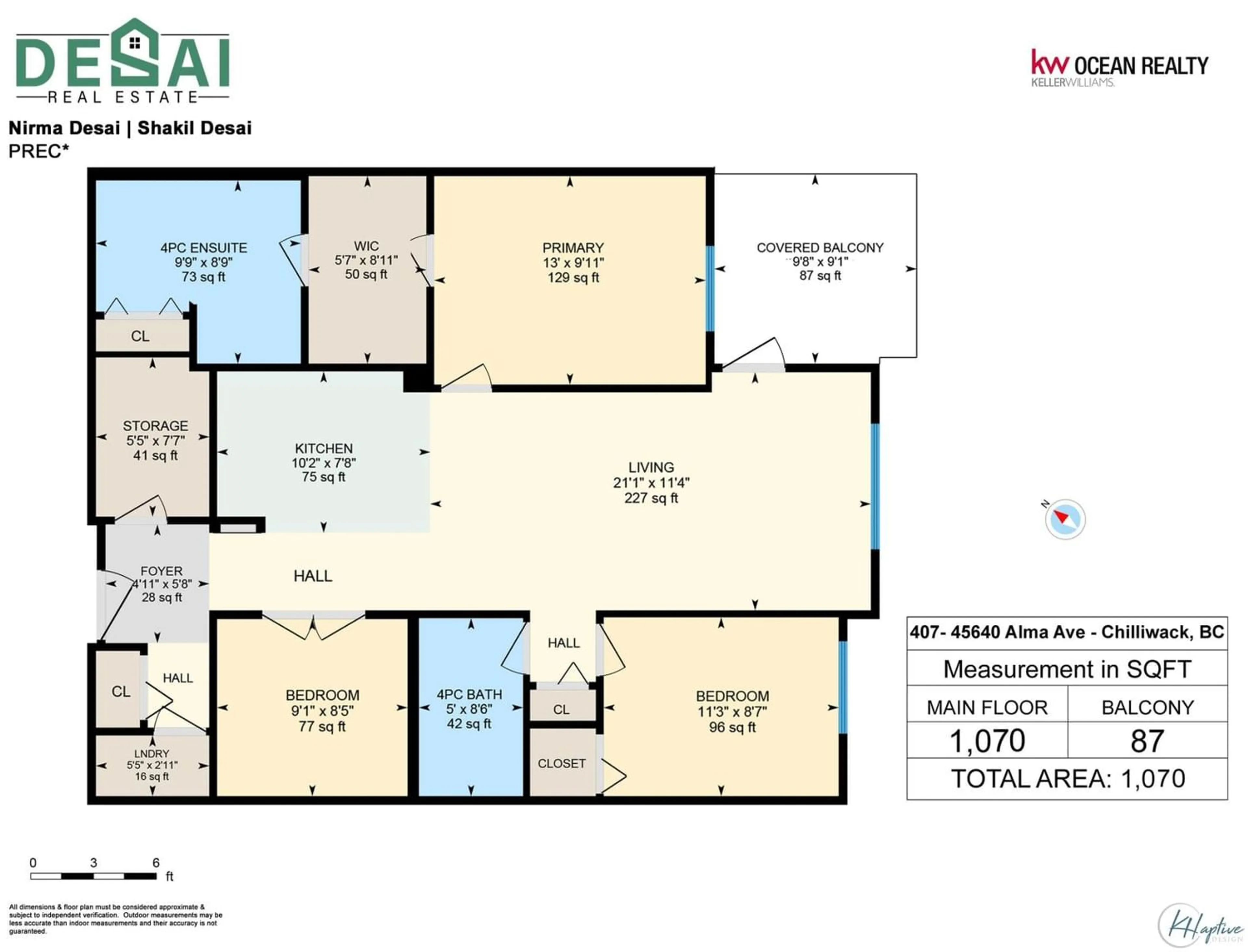 Floor plan for 407 45640 ALMA AVENUE, Chilliwack British Columbia V2R0P8
