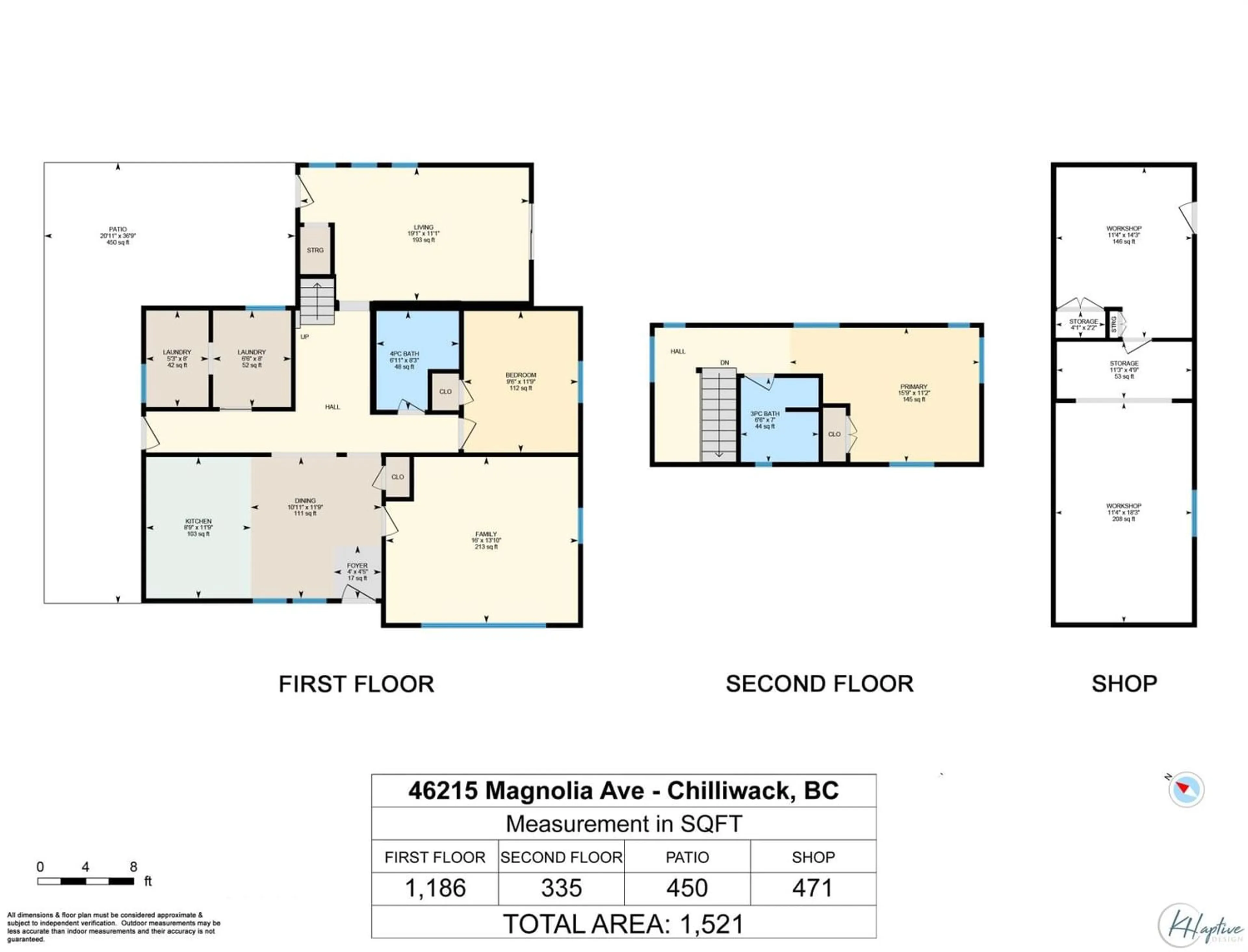 Floor plan for 46215 MAGNOLIA AVENUE, Chilliwack British Columbia V2P3J1