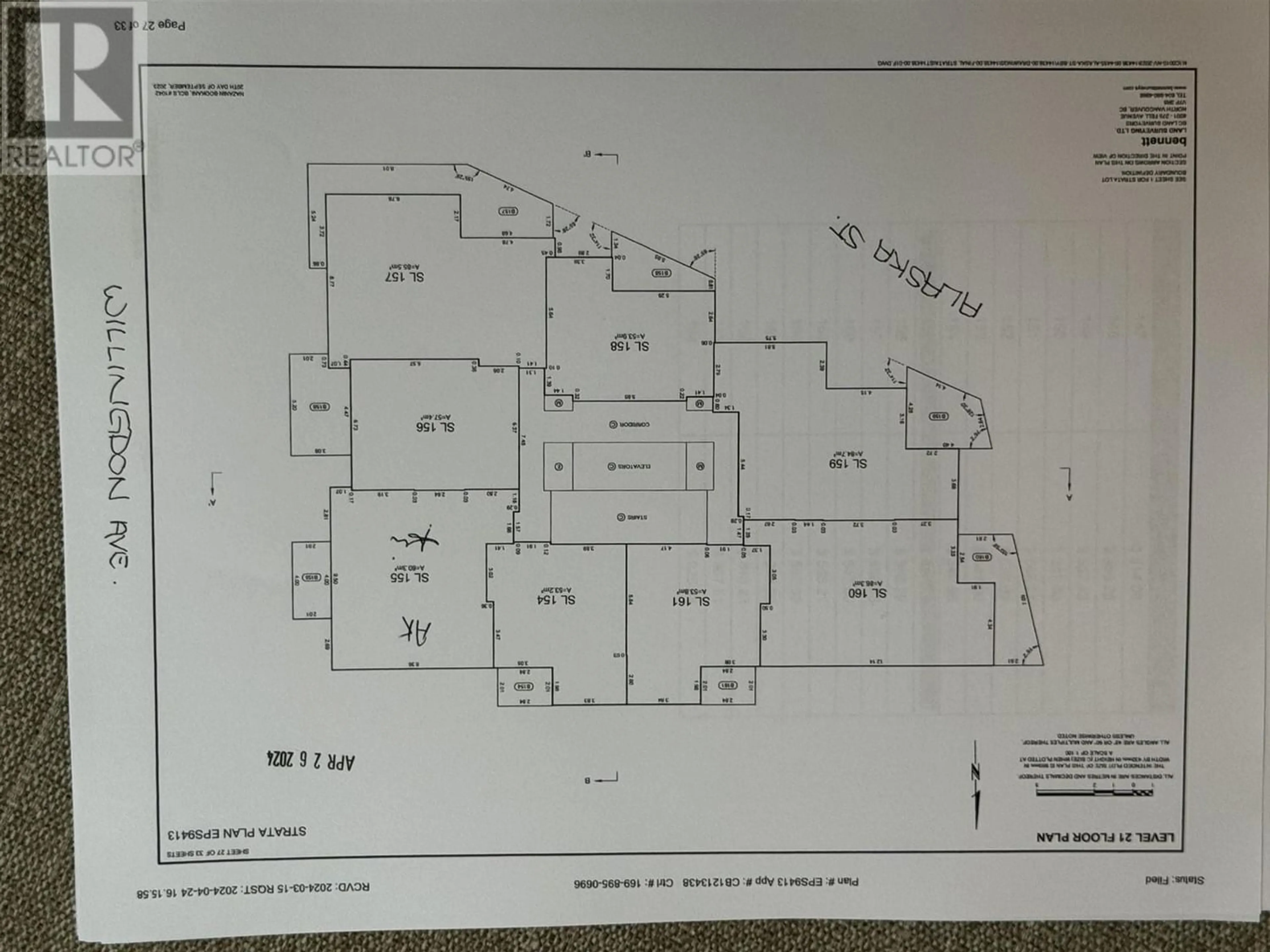 Floor plan for 2102 4433 ALASKA STREET, Burnaby British Columbia V5C5T3