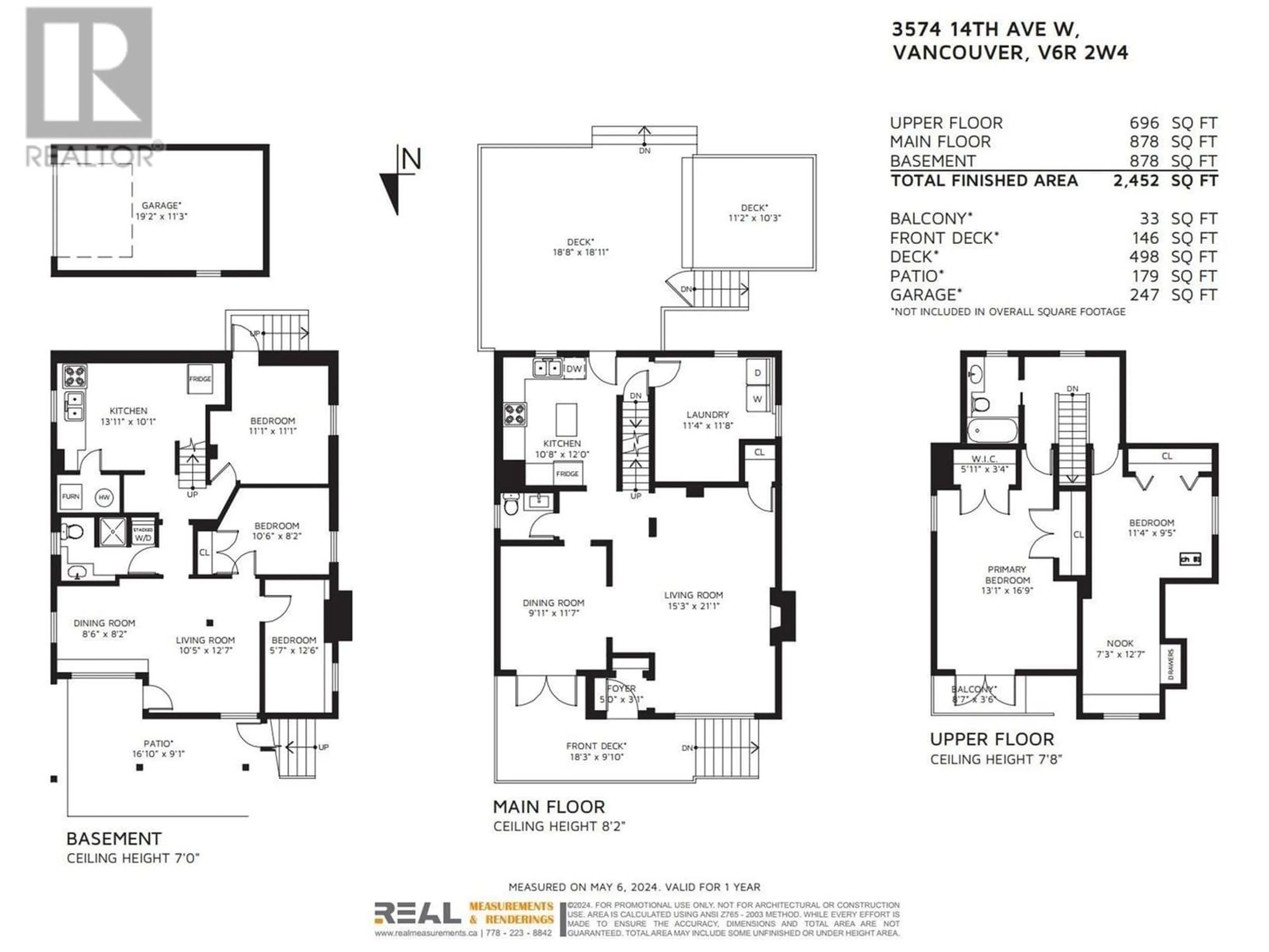 Floor plan for 3574 W 14TH AVENUE, Vancouver British Columbia V6R2W4