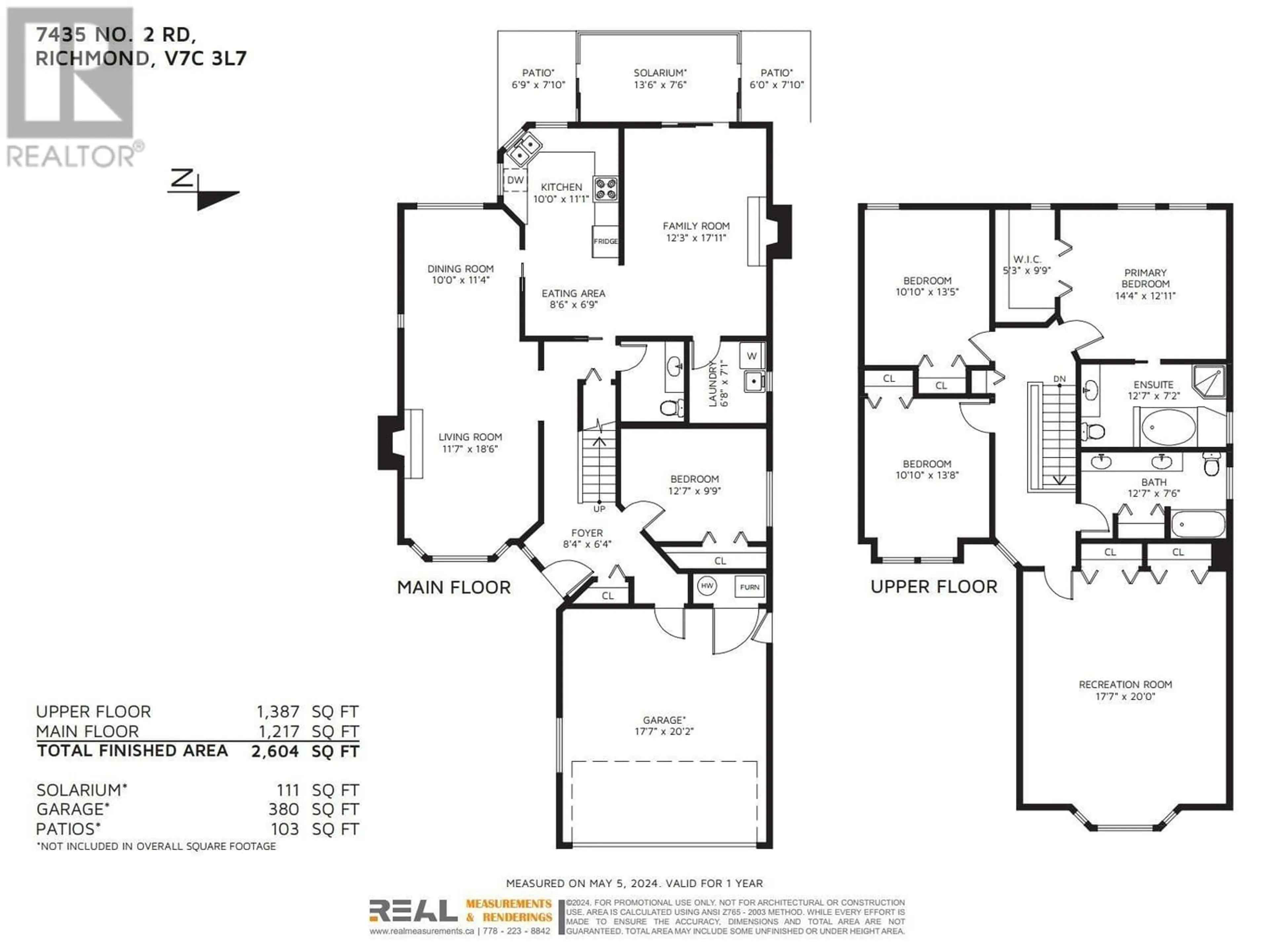 Floor plan for 7435 NO. 2 ROAD, Richmond British Columbia V7C3L7