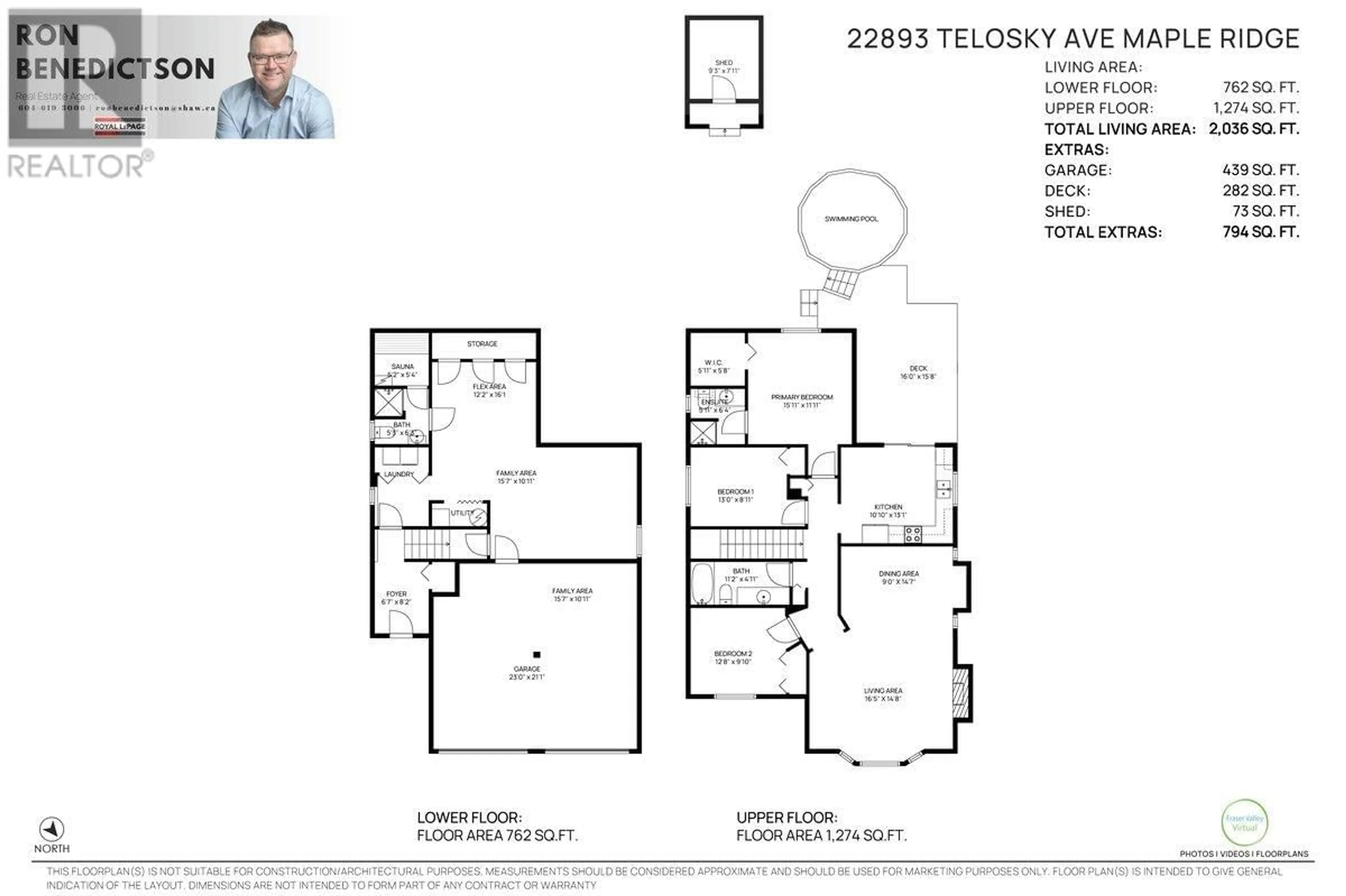 Floor plan for 22893 TELOSKY AVENUE, Maple Ridge British Columbia V2X9L3