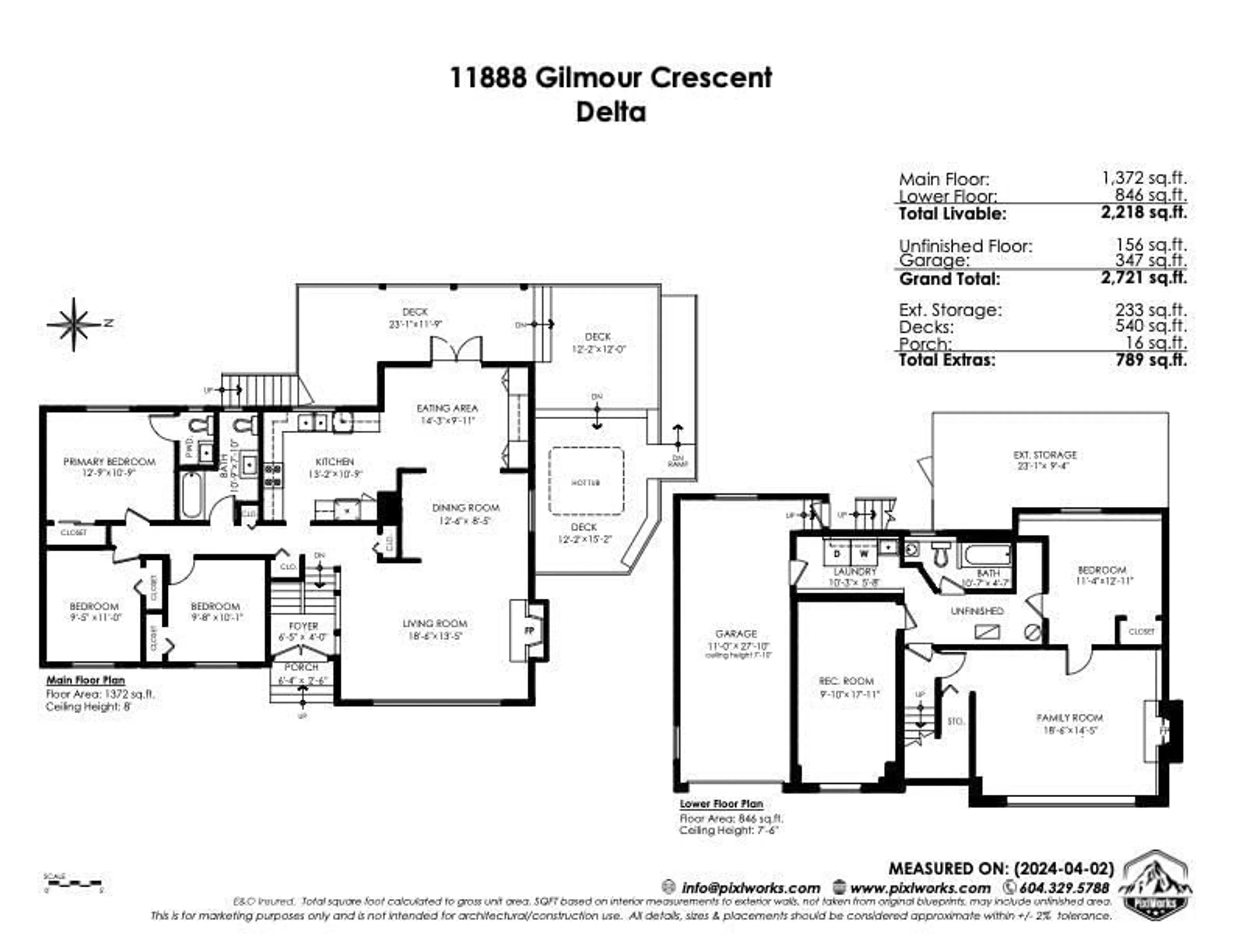 Floor plan for 11888 GILMOUR CRESCENT, Delta British Columbia V4C1L1