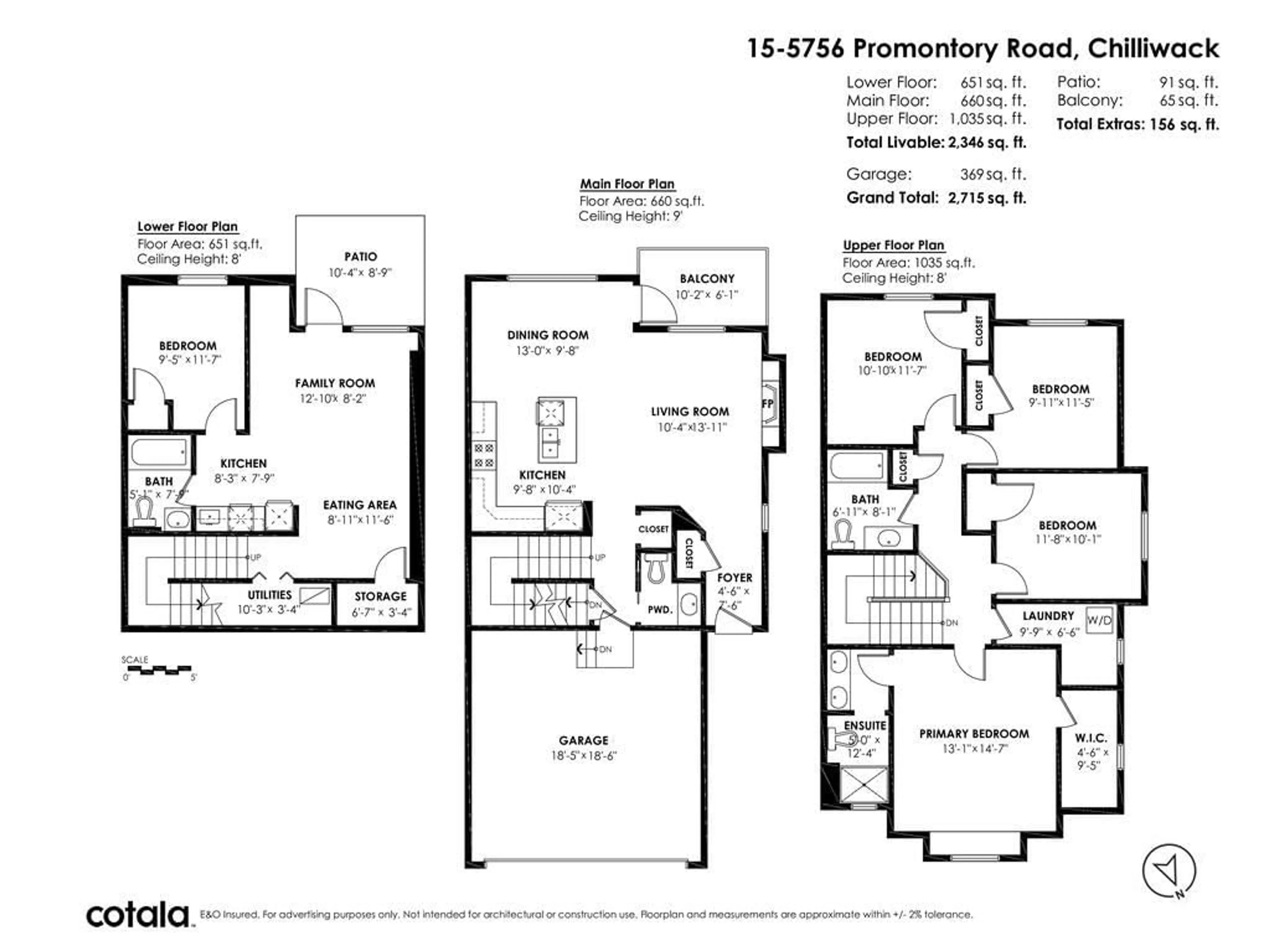 Floor plan for 15 5756 PROMONTORY ROAD, Chilliwack British Columbia V2R0V8