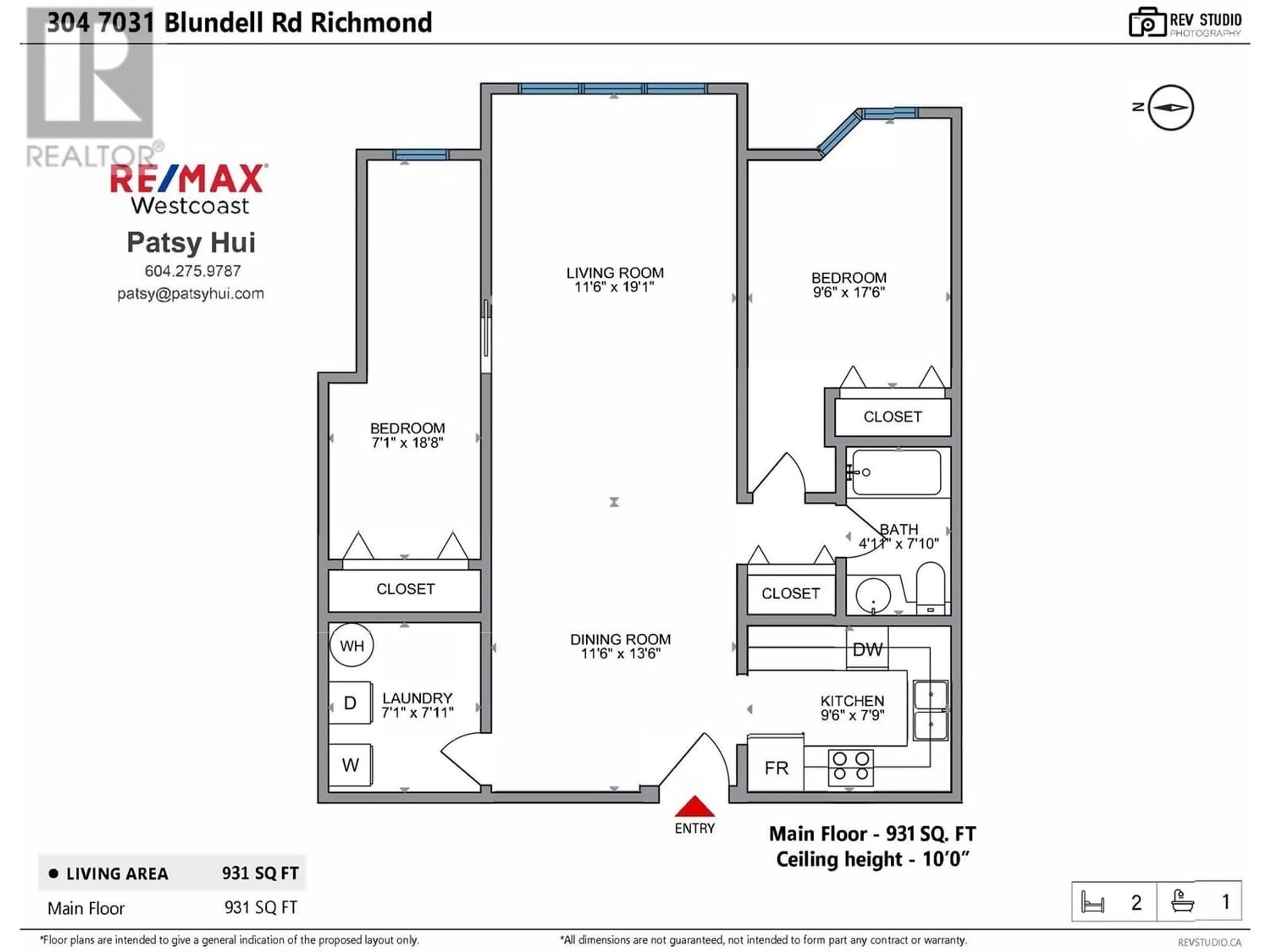 Floor plan for 304 7031 BLUNDELL ROAD, Richmond British Columbia V6Y1J5