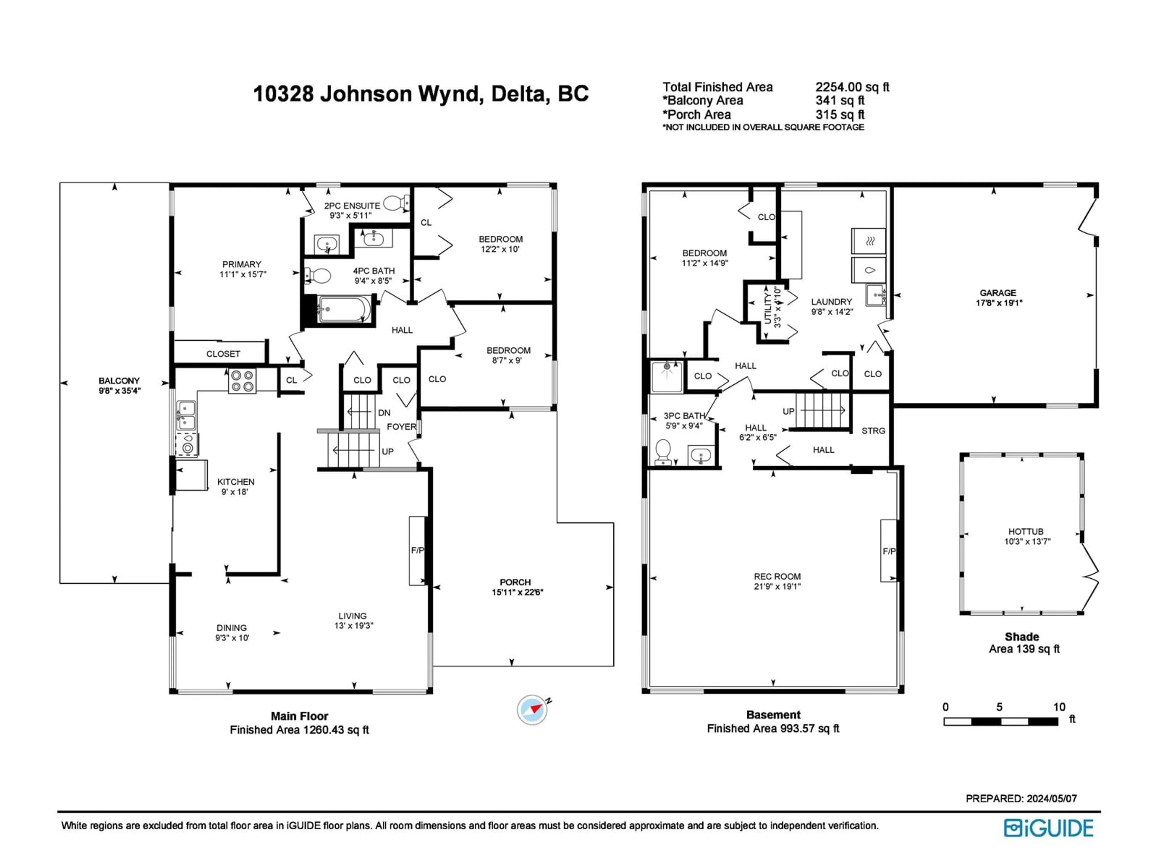 Floor plan for 10328 JOHNSON WYND, Delta British Columbia V4C2N6