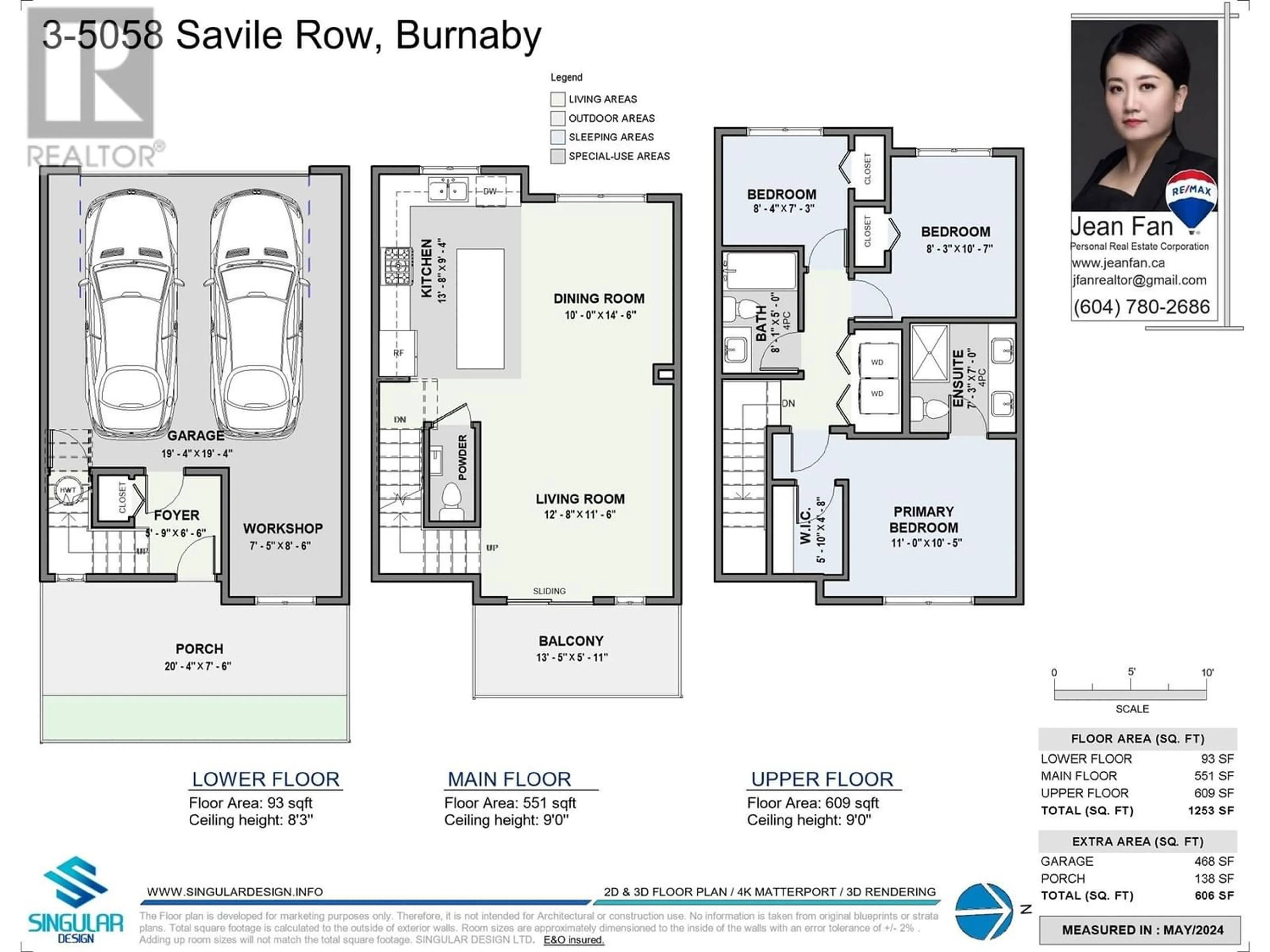 Floor plan for 3 5058 SAVILE ROW, Burnaby British Columbia V5E0C1