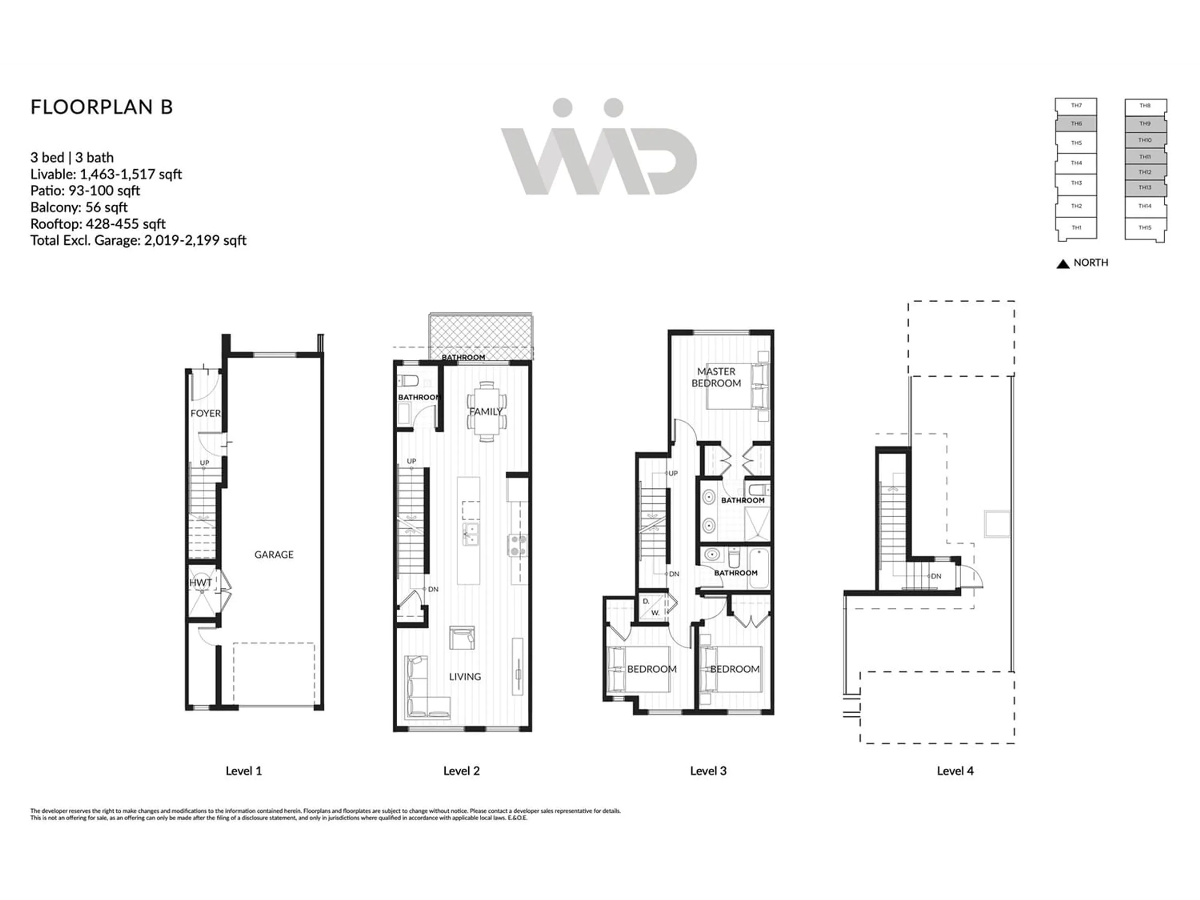 Floor plan for 12 19667 55A AVENUE, Langley British Columbia V3A3X1