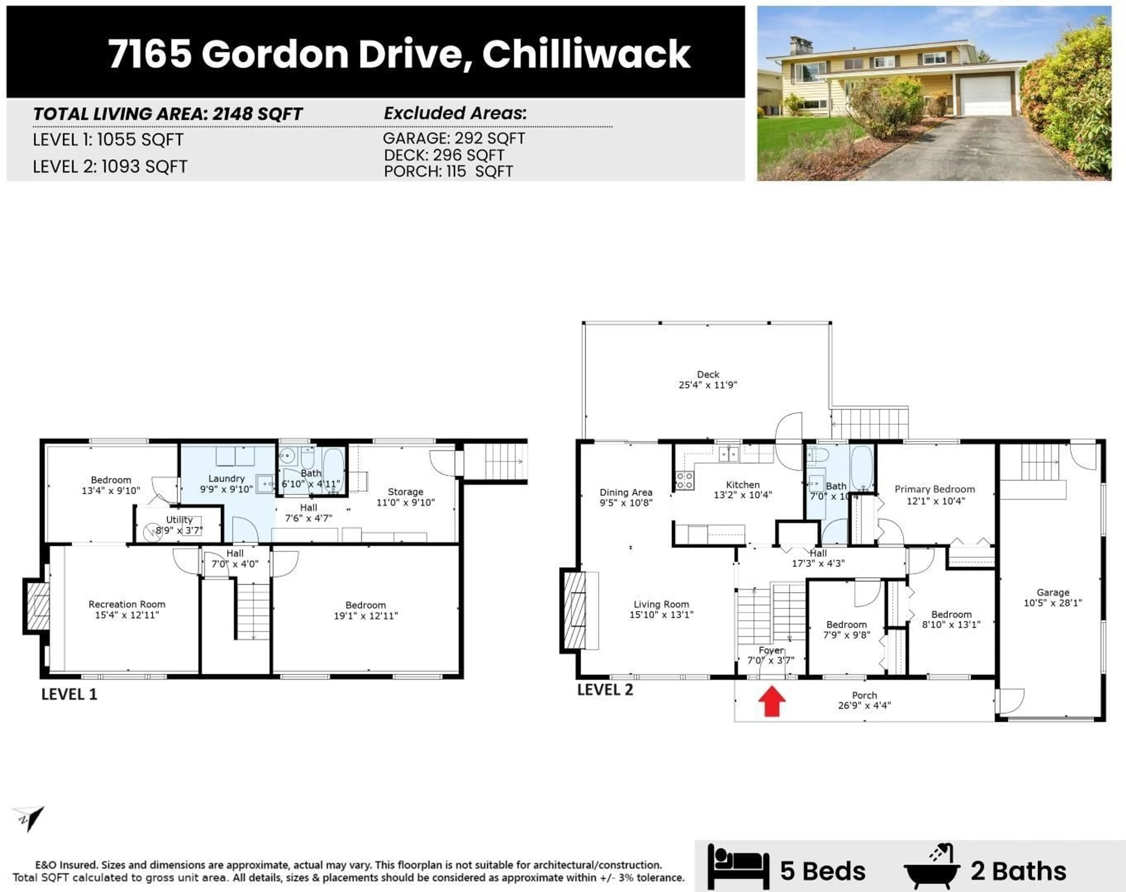 Floor plan for 7165 GORDON DRIVE, Chilliwack British Columbia V2R1X7